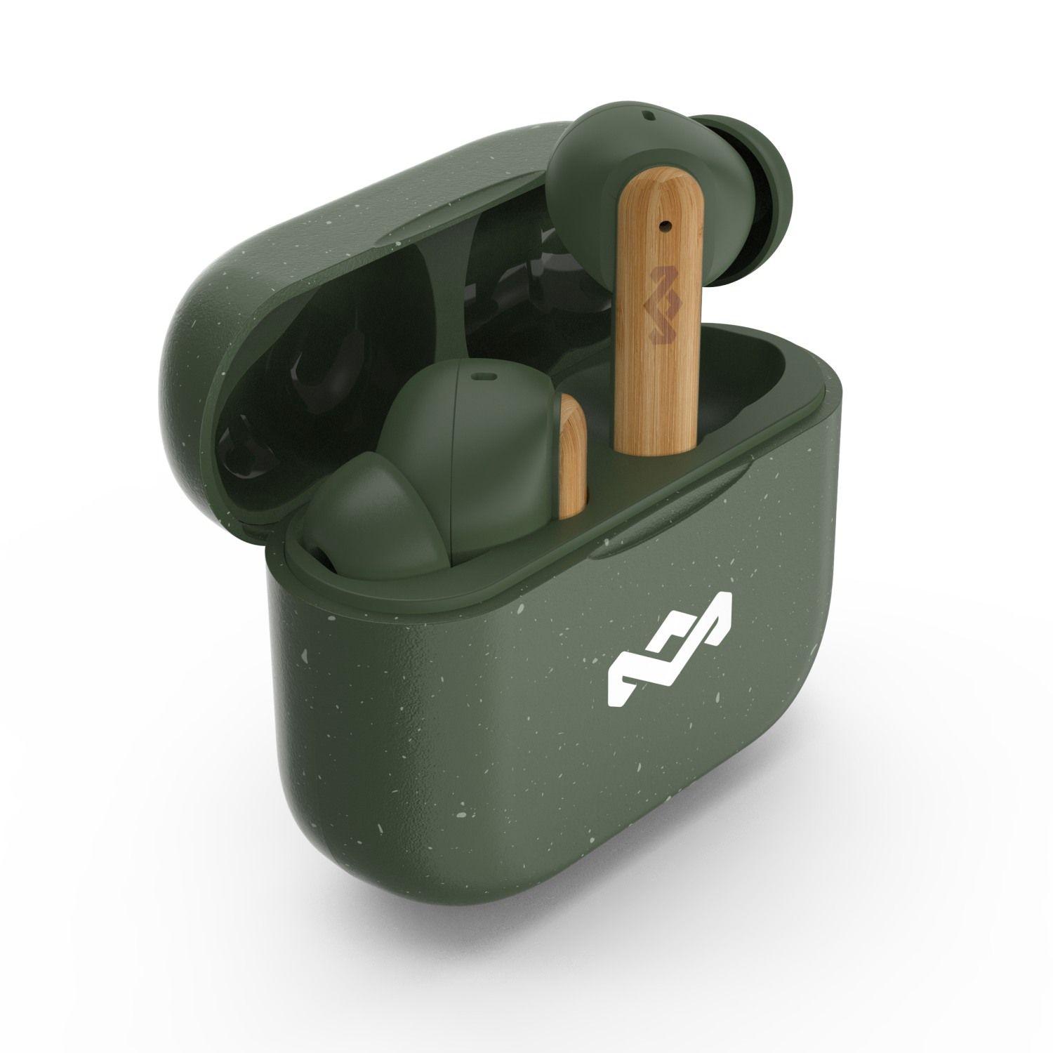 Audífonos Bluetooth True Wireless Little Bird Green Marley-2