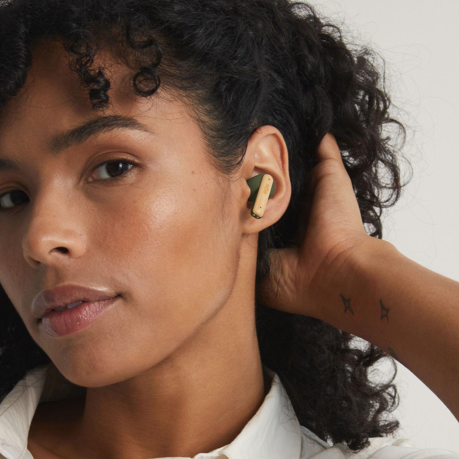 Audífonos Bluetooth True Wireless Little Bird Green Marley-4