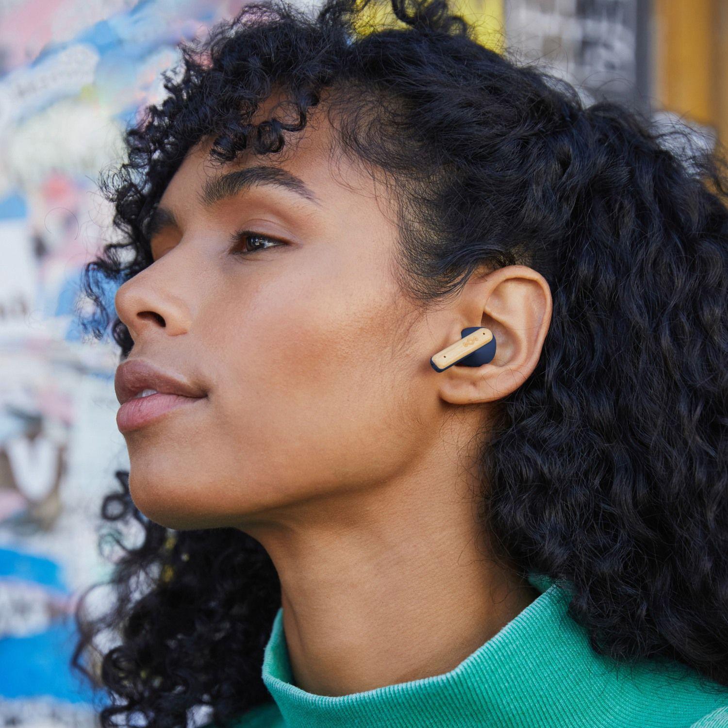 Audífonos Bluetooth True Wireless Little Bird Blue Marley-3