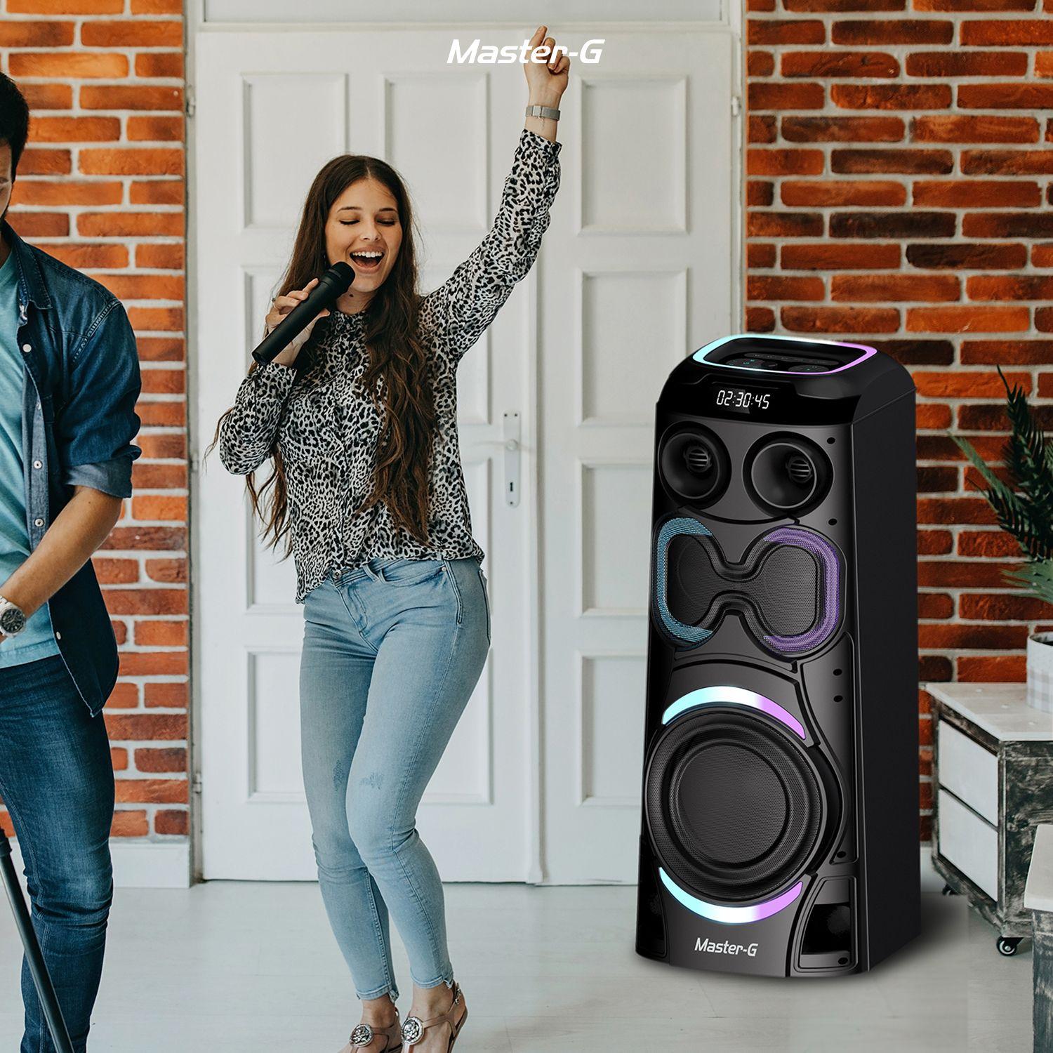 Parlante Karaoke Bluetooth DISCOVIBES 12 con micrófono-2