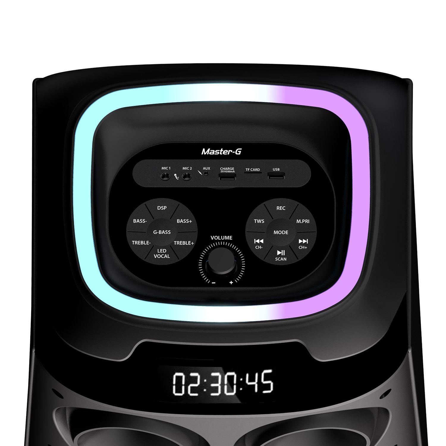 Parlante Karaoke Bluetooth DISCOVIBES 12 con micrófono-3