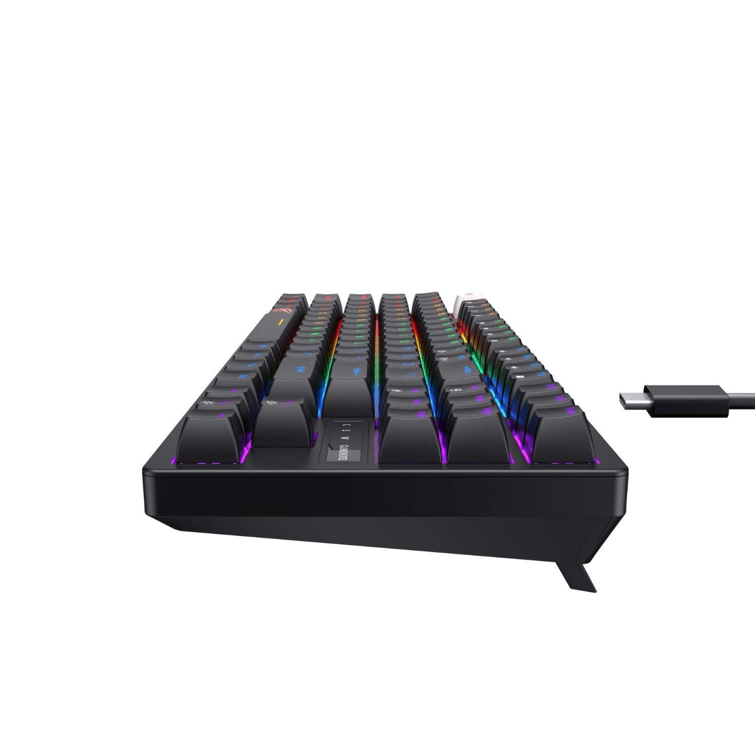 Teclado Gamer Mecánico Luces RGB KB892L Havit-4