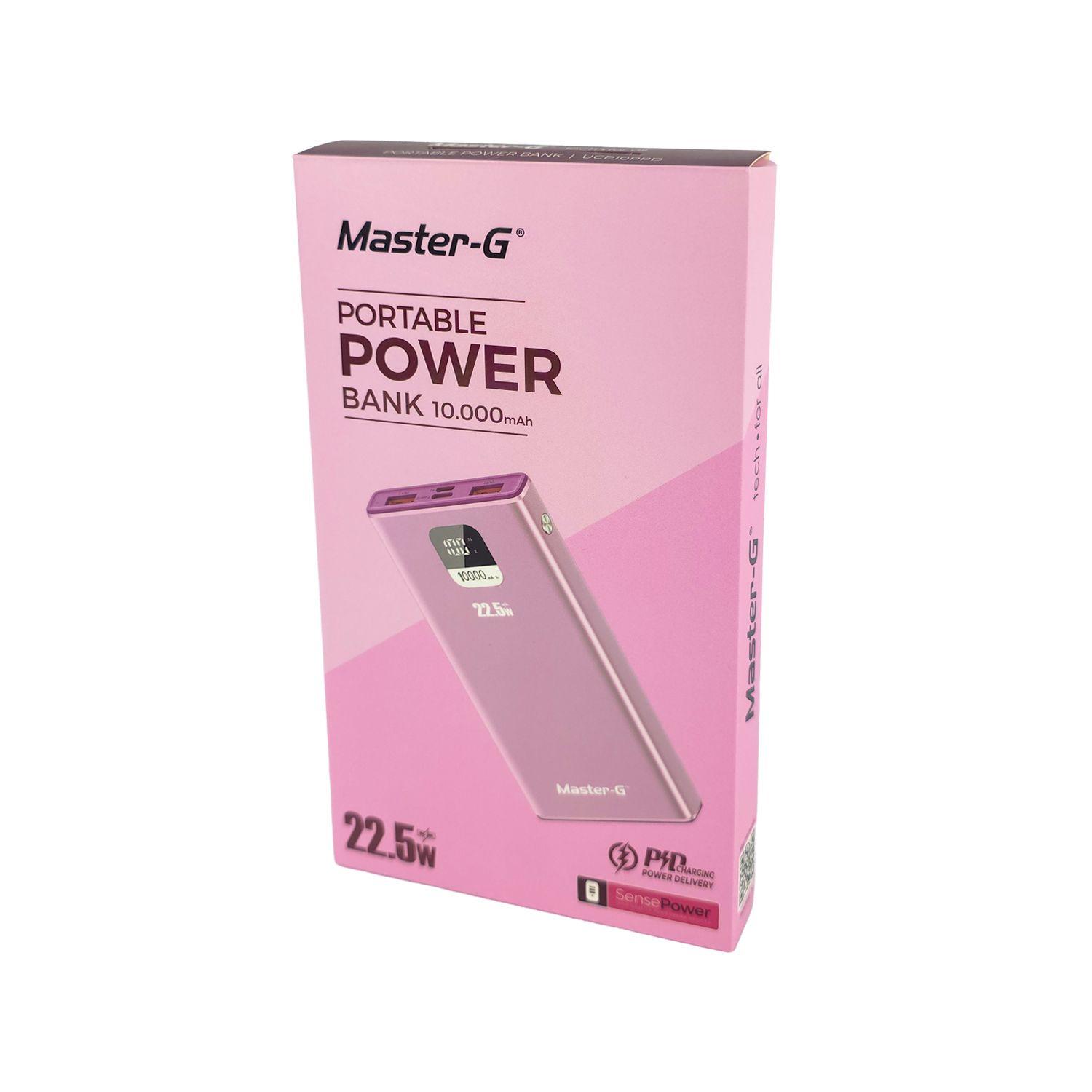 Batería Externa Power Bank 10000 Mah 22.5W UCP10PPD Rosada-2