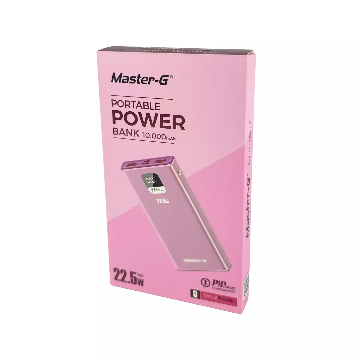 Batería Externa Power Bank 10000 Mah 22.5W UCP10PPD Rosada-8