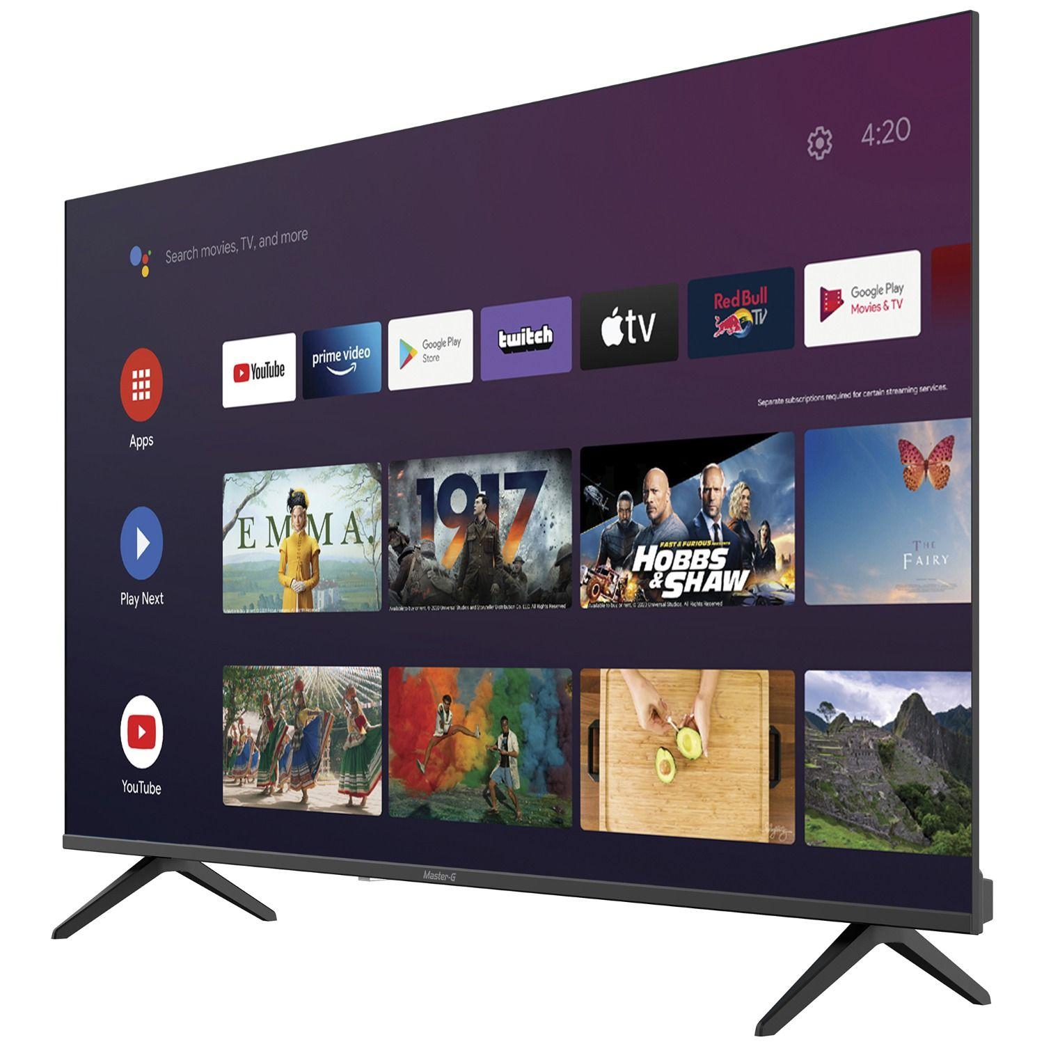 Smart TV Led 55" Android 4K Bluetooth MGAE55F Master-G-1