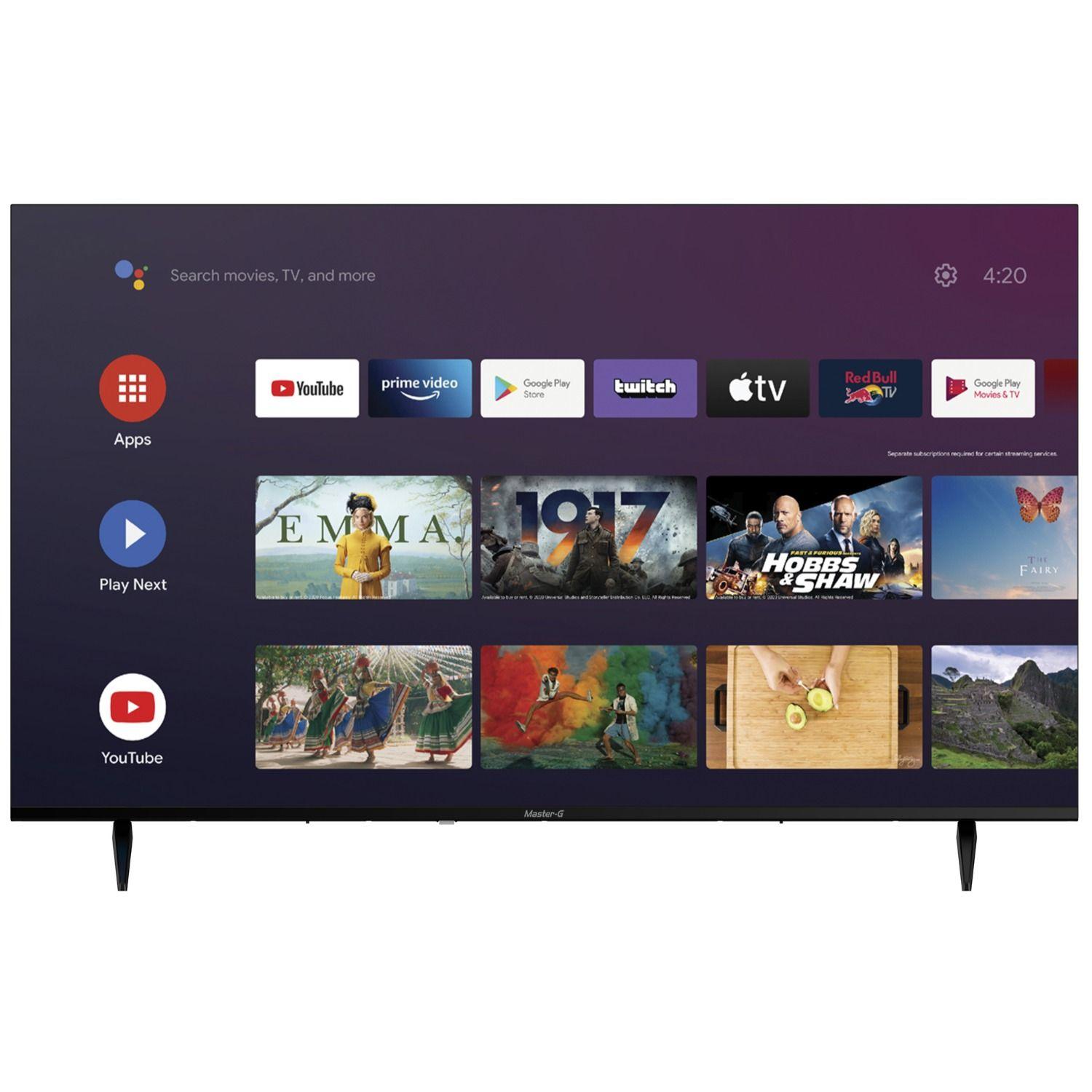 Smart TV Led 55" Android 4K Bluetooth MGAE55F Master-G-9