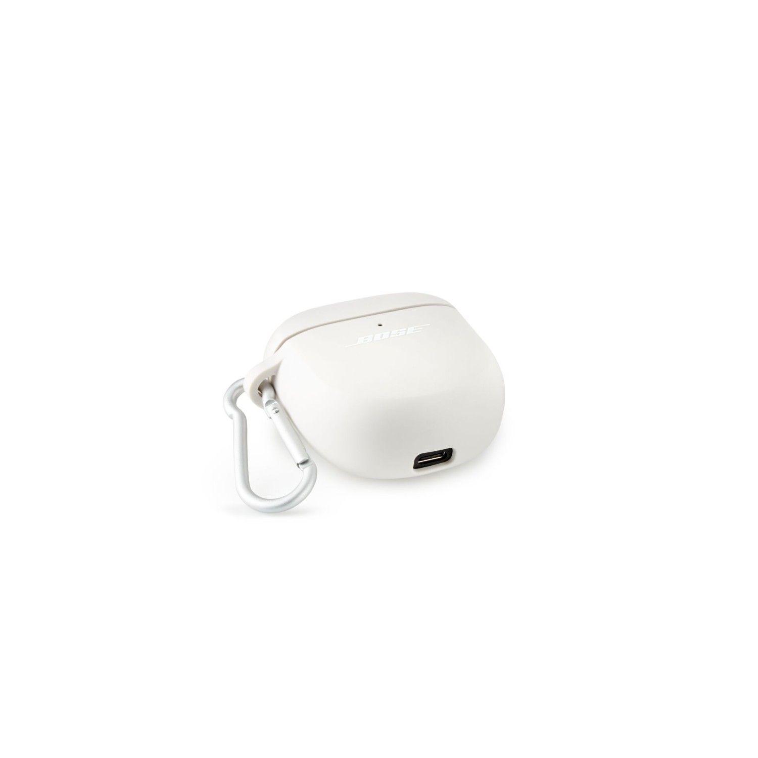 Funda Case Silicona Audífonos Bose Ultra Earbuds Blanco-3