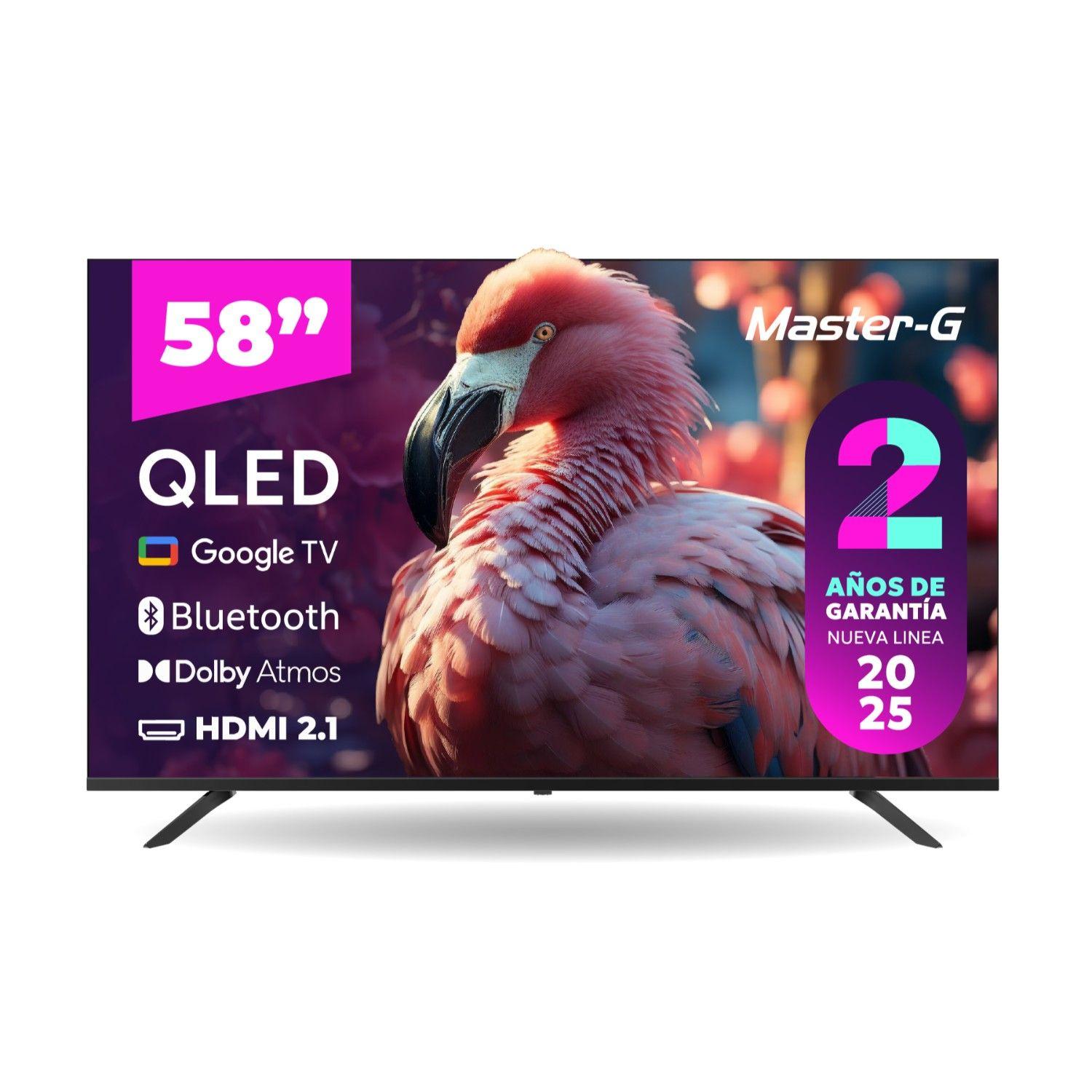 Smart TV QLED 58" Google TV 4K Bluetooth Frameless-0