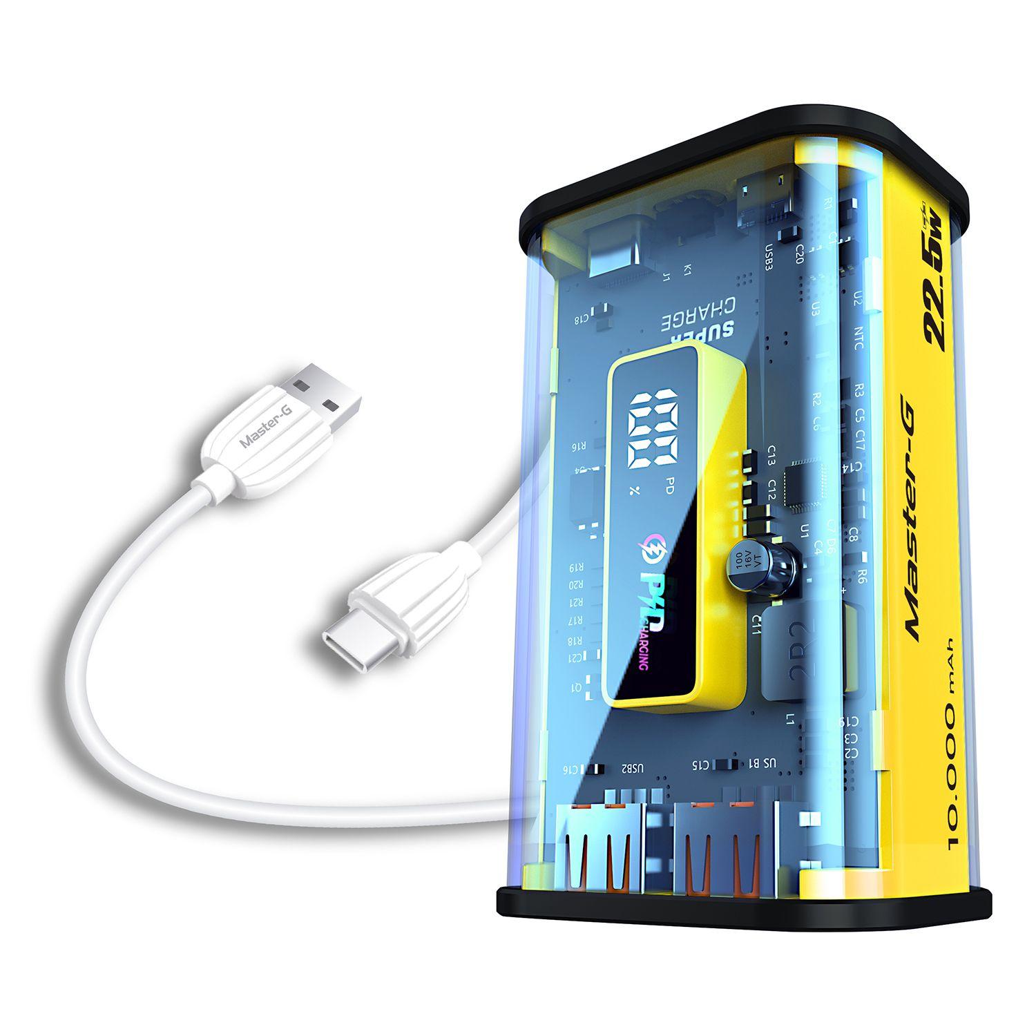 Kit Batería Externa 10000 Mah Carga Rápida  + Cable Usb-C-0