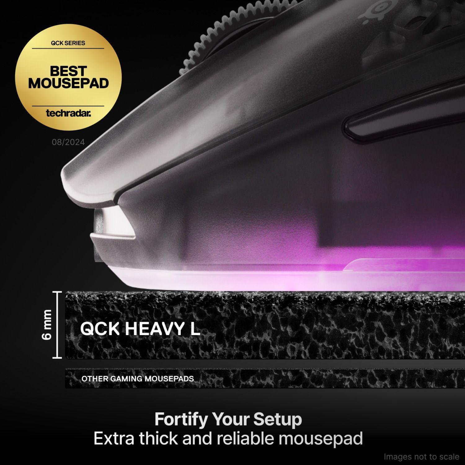 Mousepad Gamer SteelSeries QcK Heavy Large Negro-2