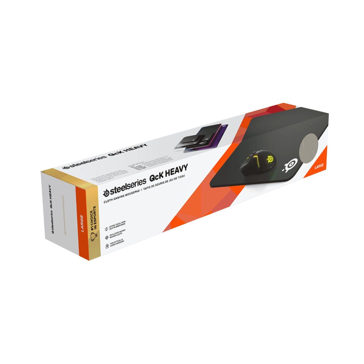 Mousepad Gamer SteelSeries QcK Heavy Large Negro-5