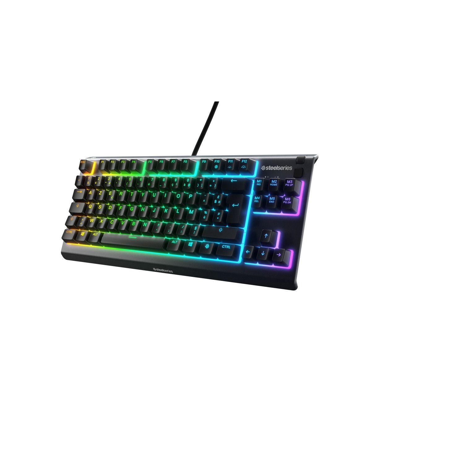 Teclado Gamer SteelSeries Apex 3 TKL RGB Whisper-Quiet Negro-0