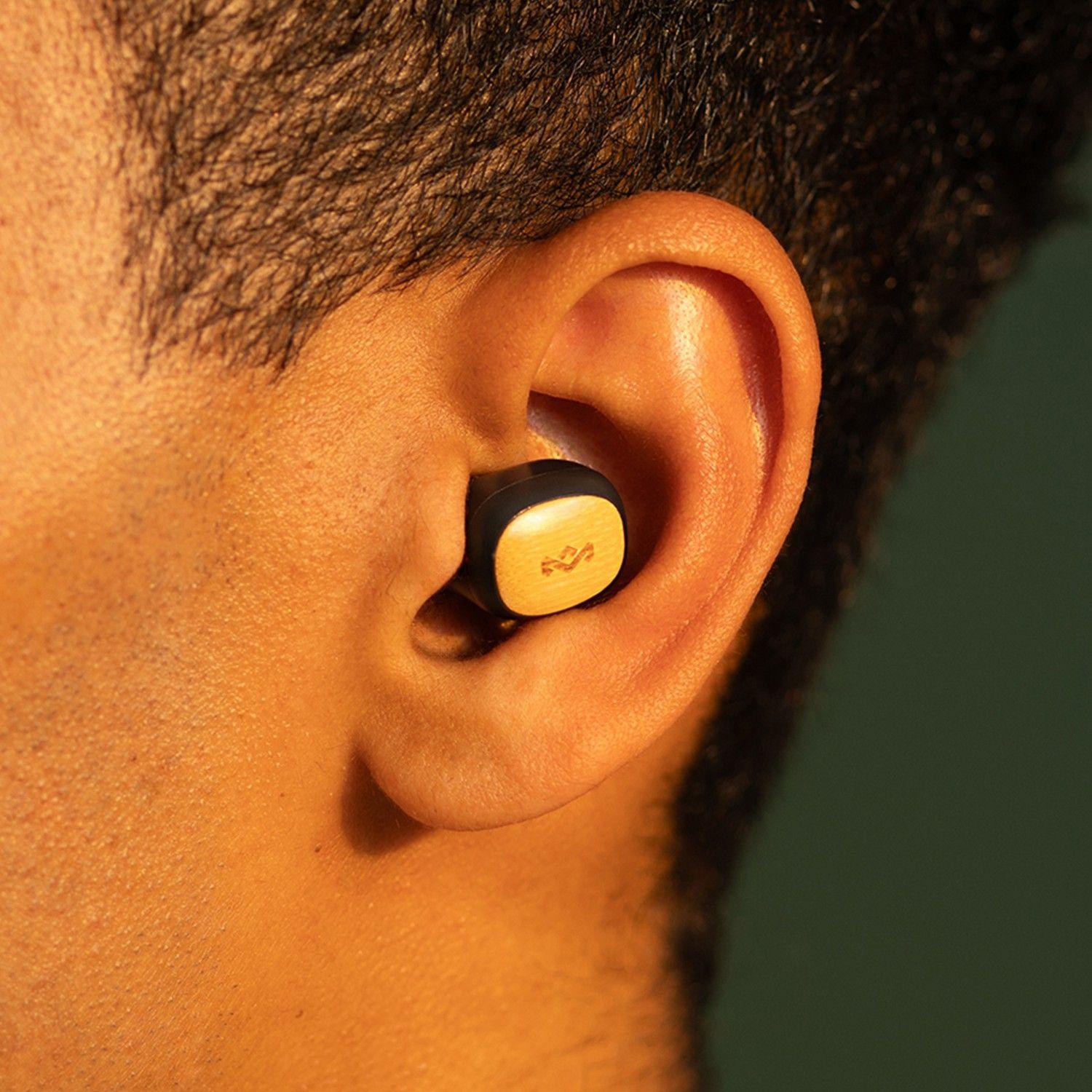 Audífonos Bluetooth Smile Jamaica Mini TWS Negro Marley-5