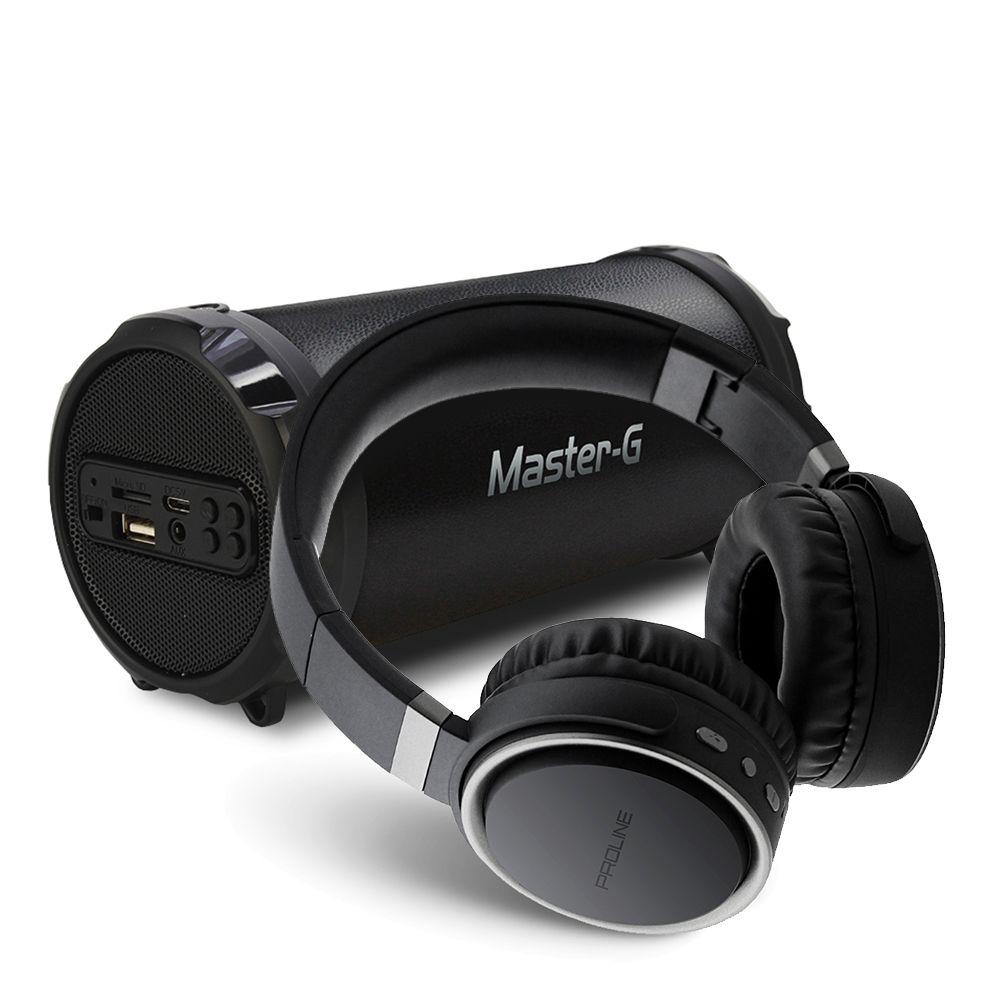 Parlante Portátil Gbass Micro Bluetooth + Audífonos Blaspro-0