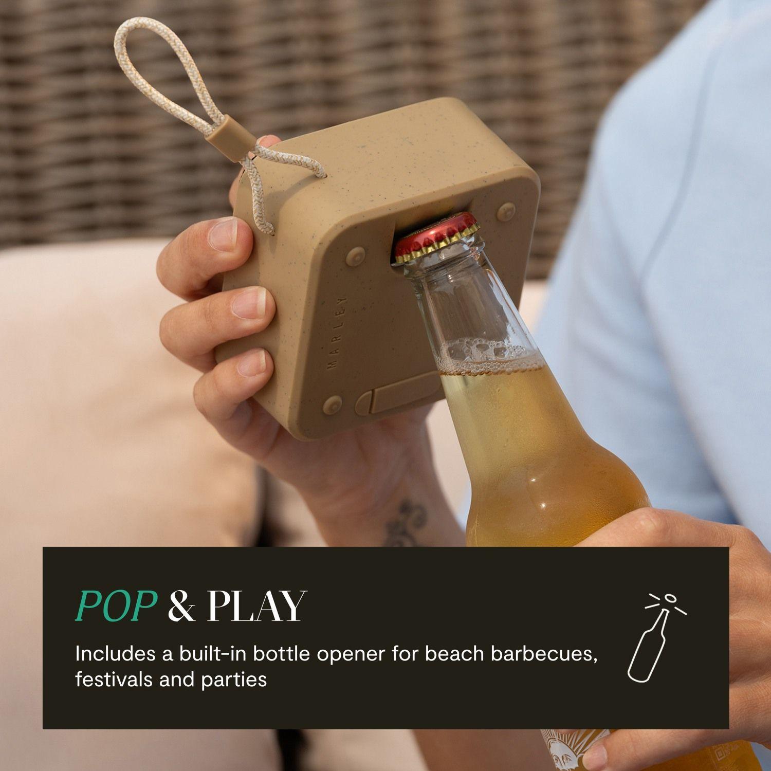 Parlante Bluetooth 5.3 Waterproof Rise Up Negro Marley-2