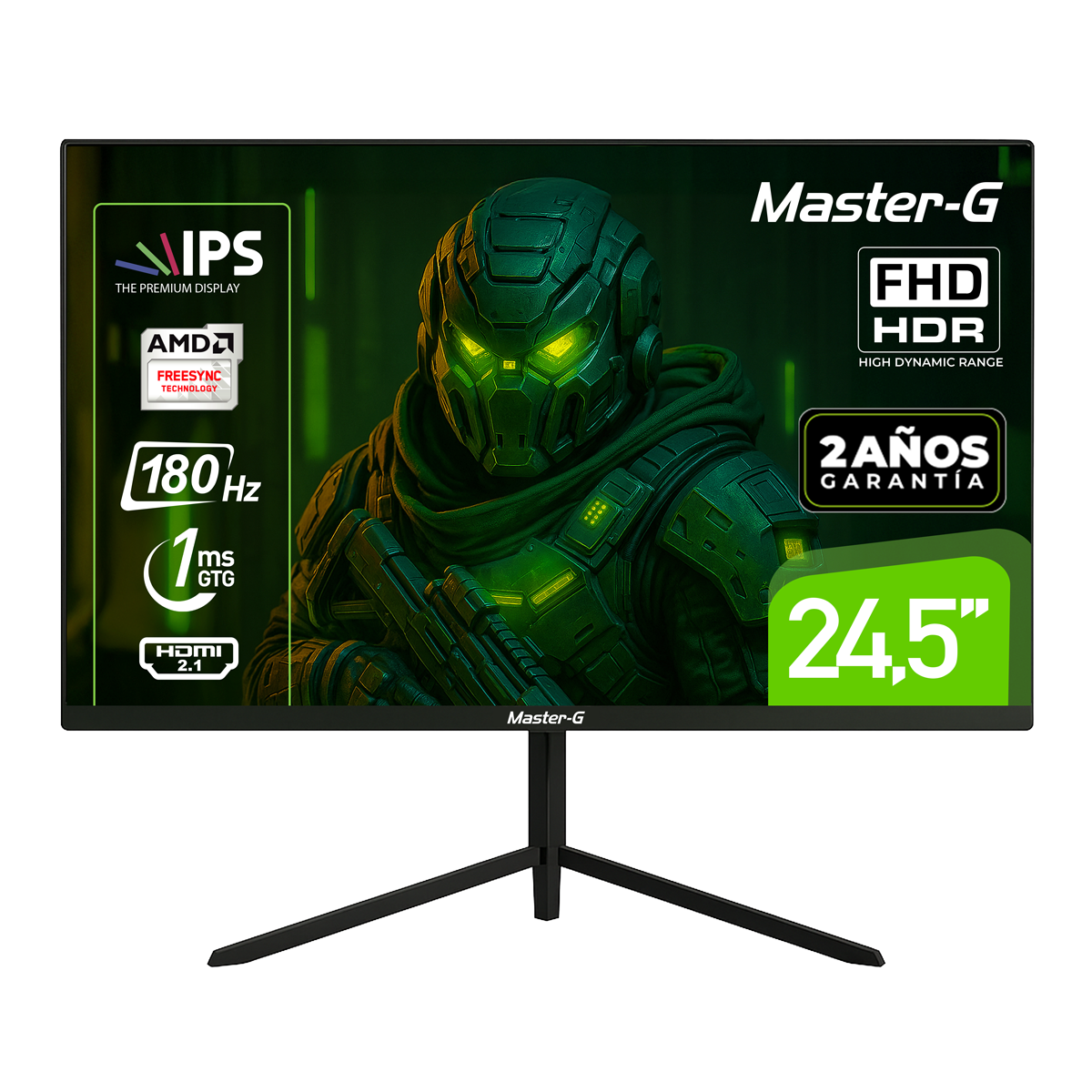 Monitor Gamer 24,5" FHD IPS HDR 180Hz 1Ms MGMG2440P Master-G-0