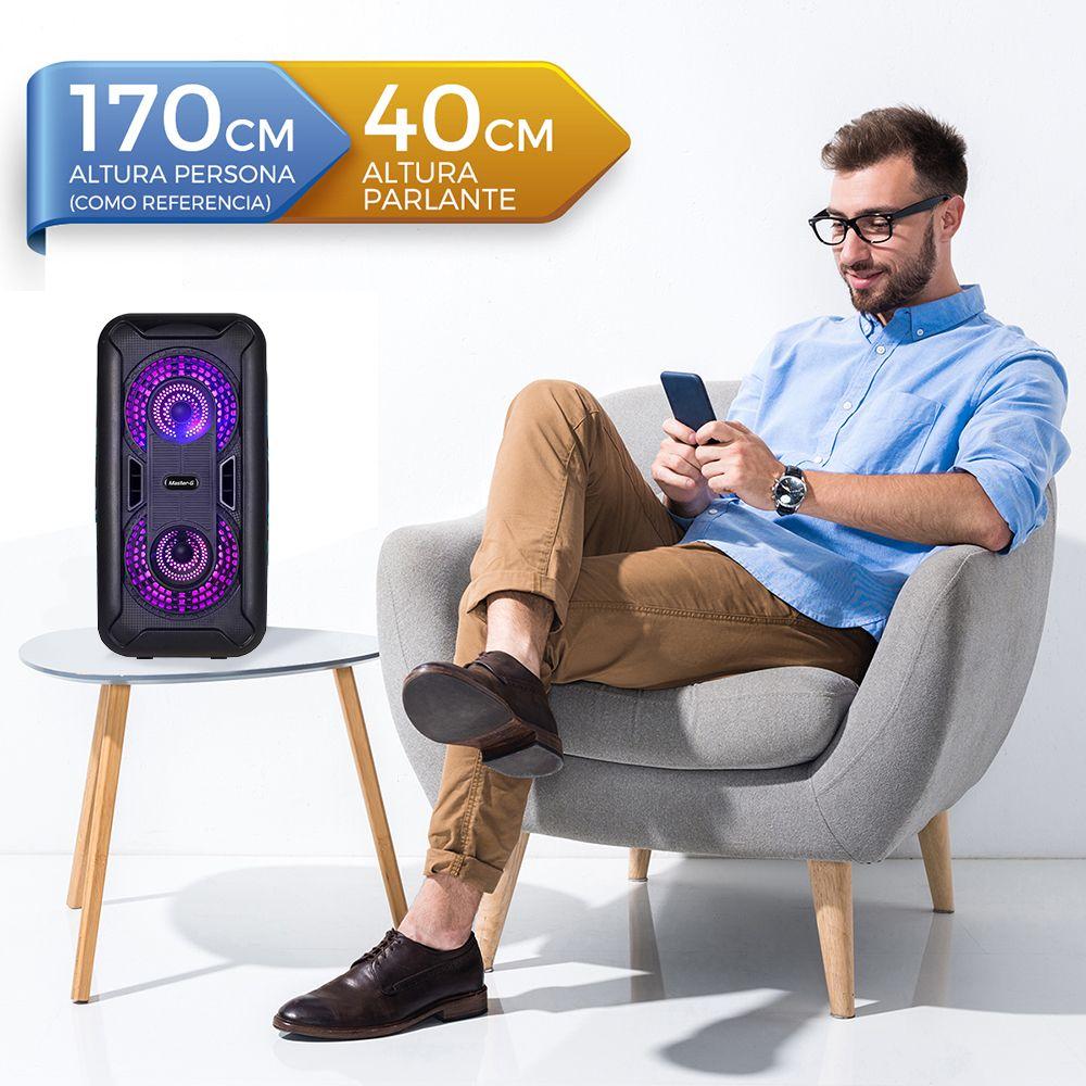 Parlante Karaoke Bluetooth Explorer Master G + Micrófono-3