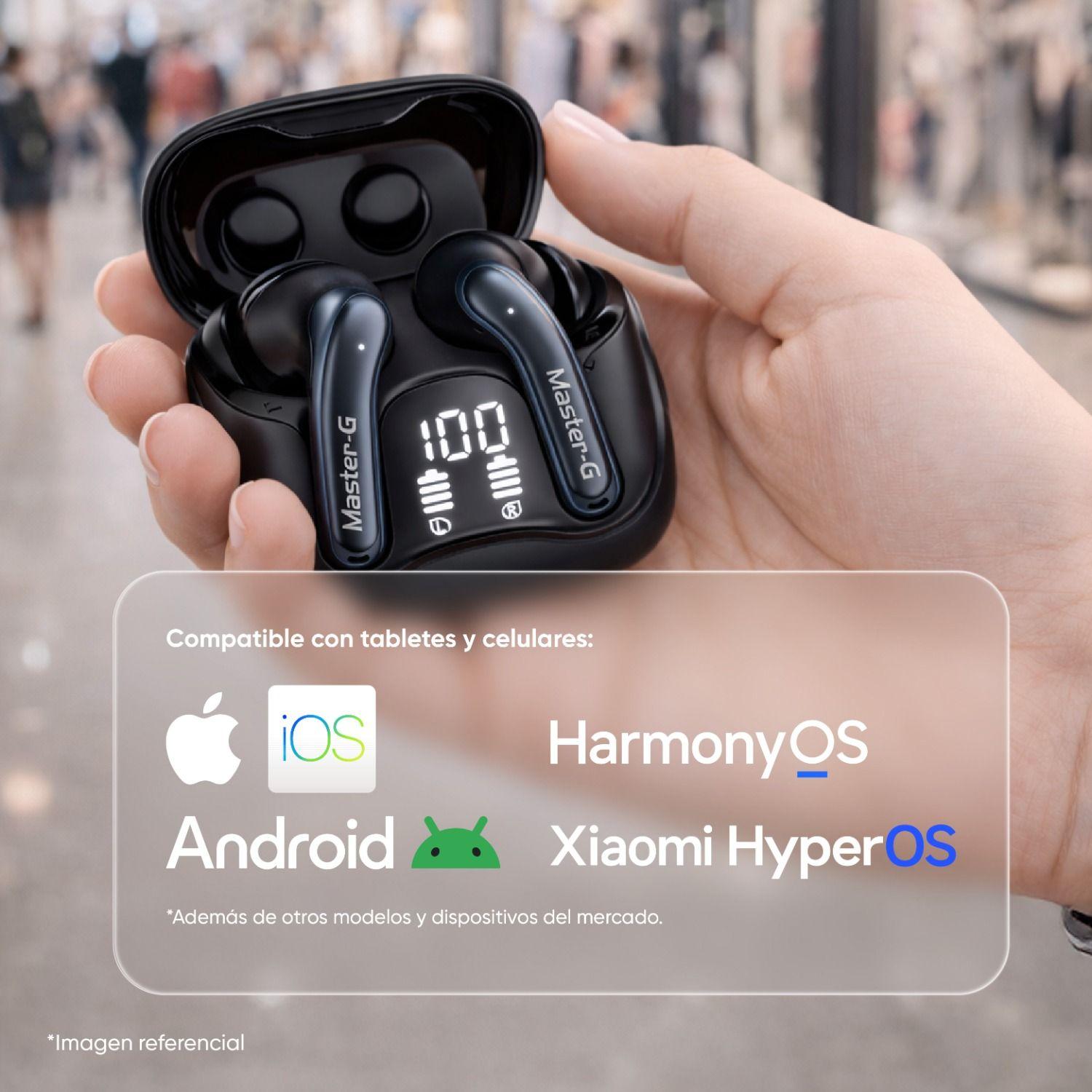 Audífonos Bluetooth In Ear TWS ANC con App BUDS60B Master-G-5