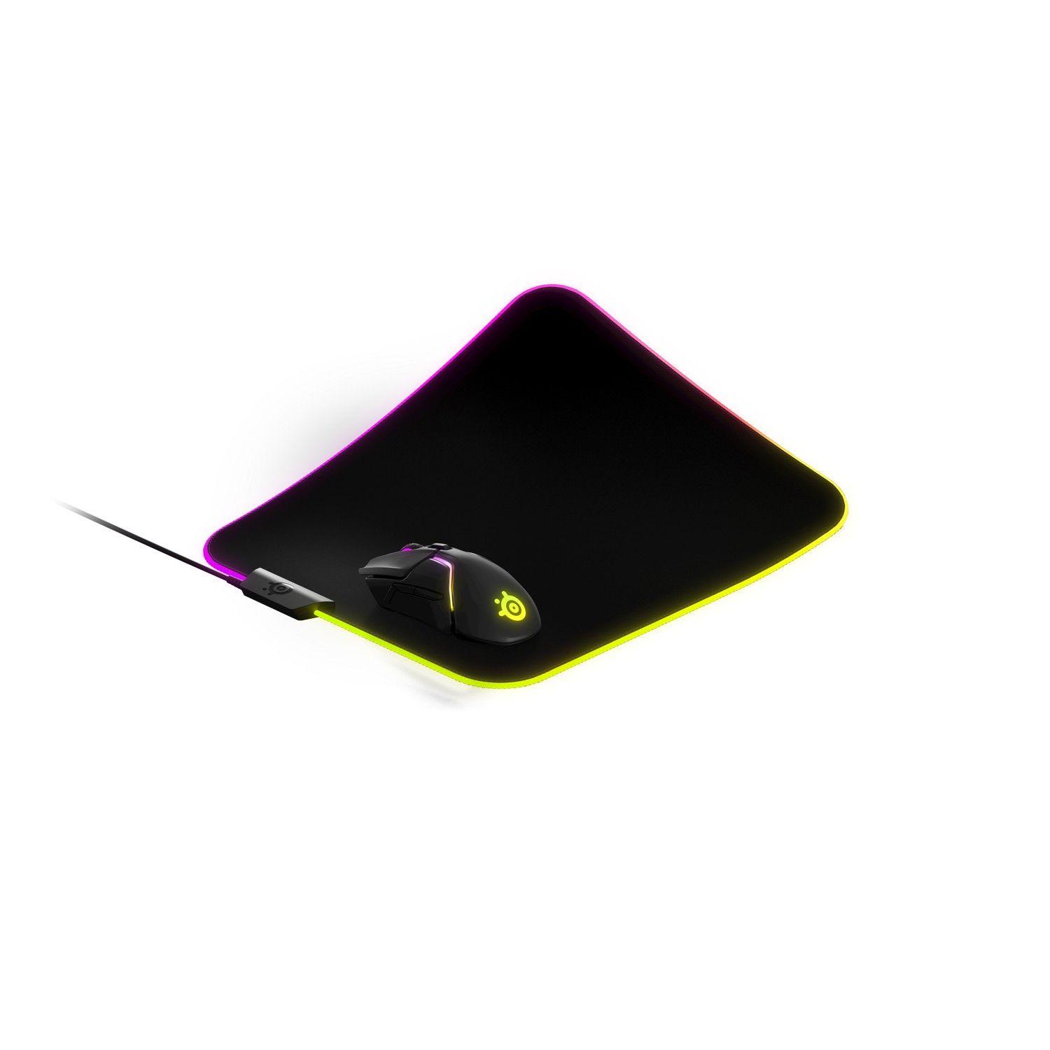 Mousepad Gamer SteelSeries QcK Prism M RGB Negro-3