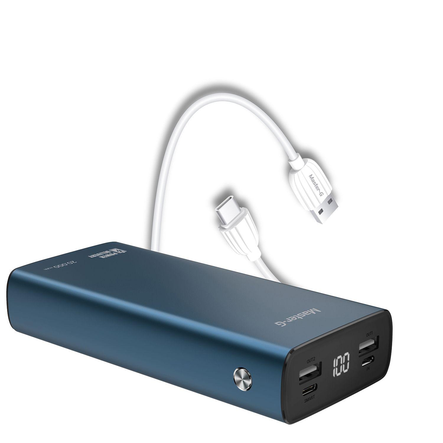 Kit Batería Externa 20.000 PD + Cable De Carga Rápida Usb-C-0