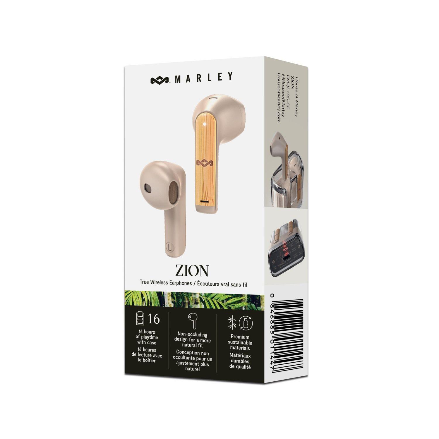 Audífonos Bluetooth Zion True Wireless Cream Marley-9