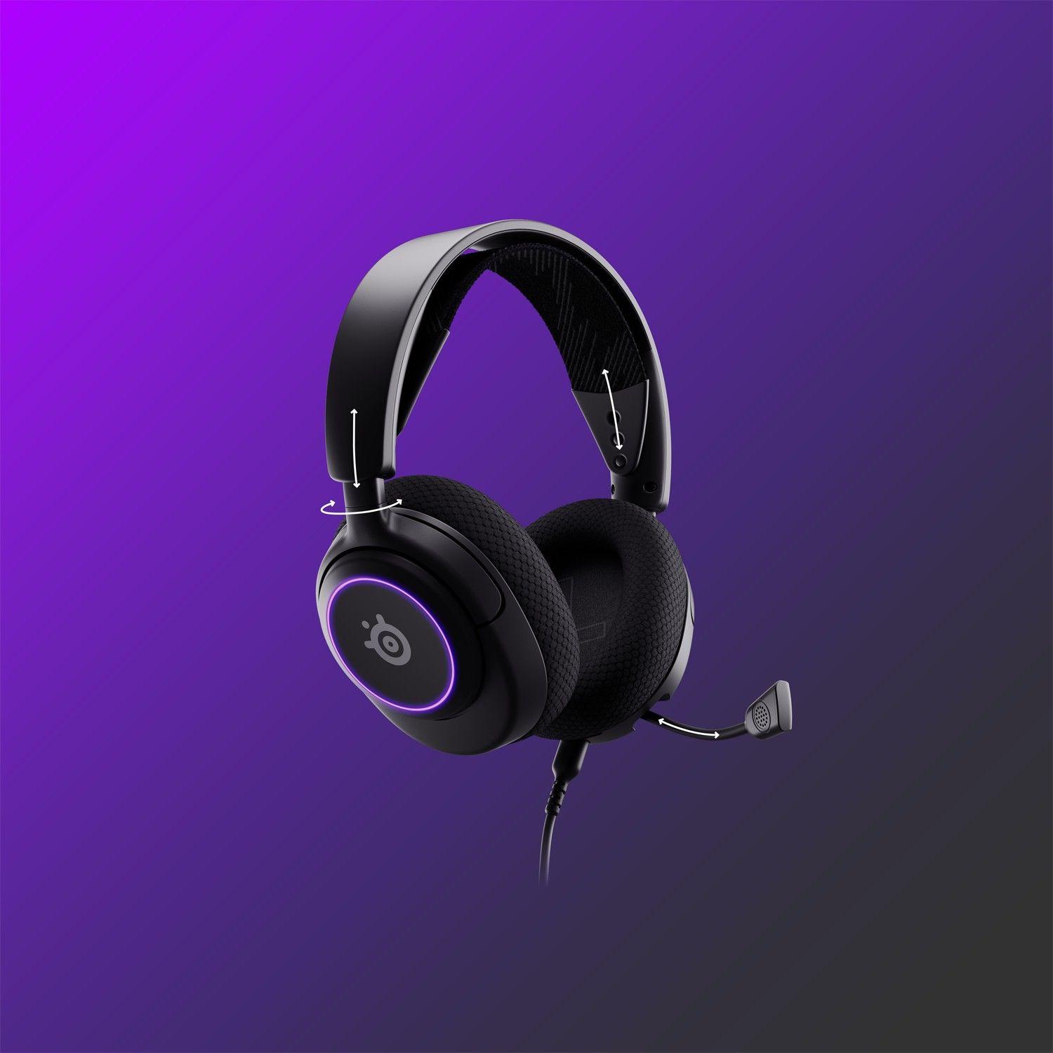 Audífonos Gamer SteelSeries Arctis Nova 3 RGB ANC Negro-4