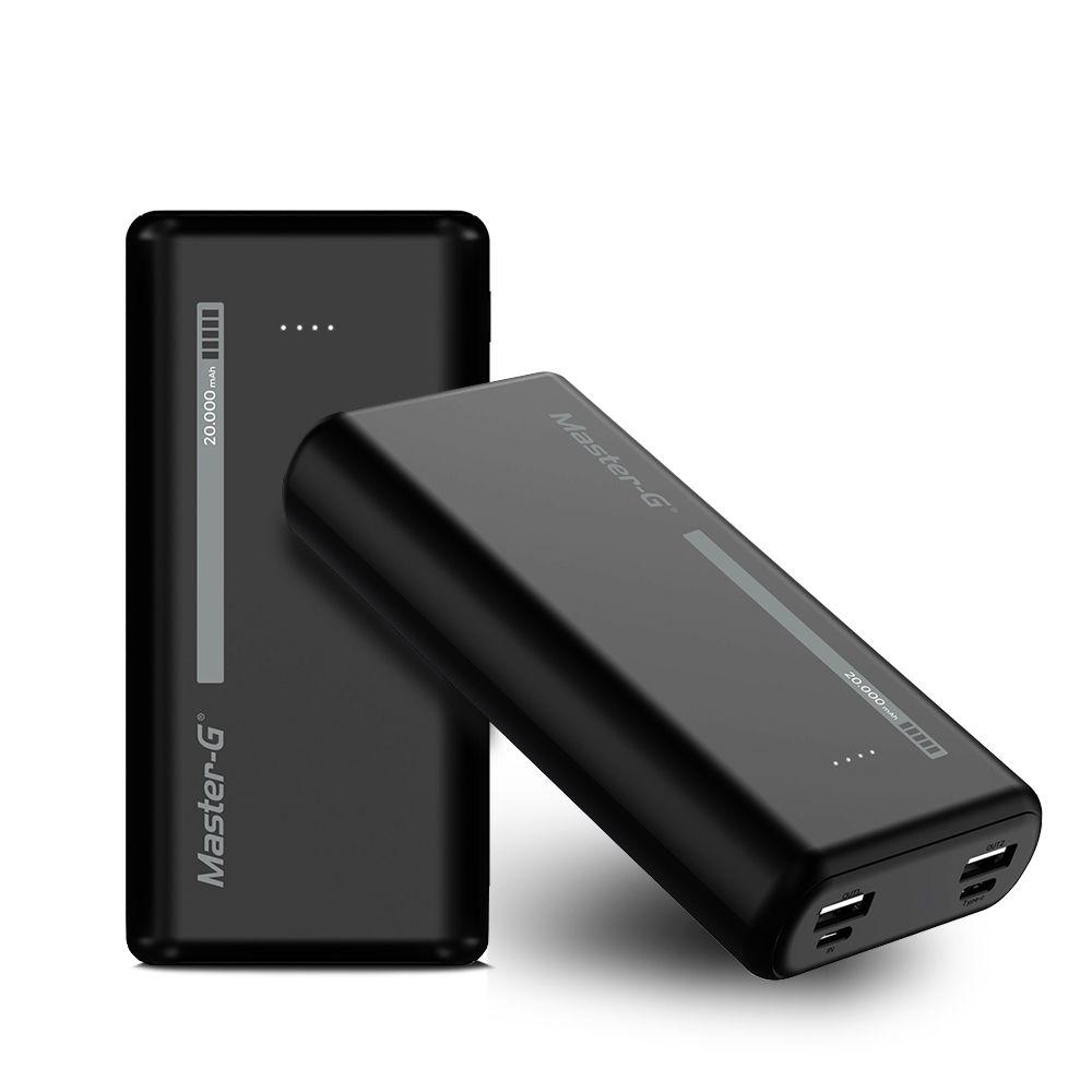 Combo Batería Externa Power Bank 20000 Mah USB y Tipo C-0