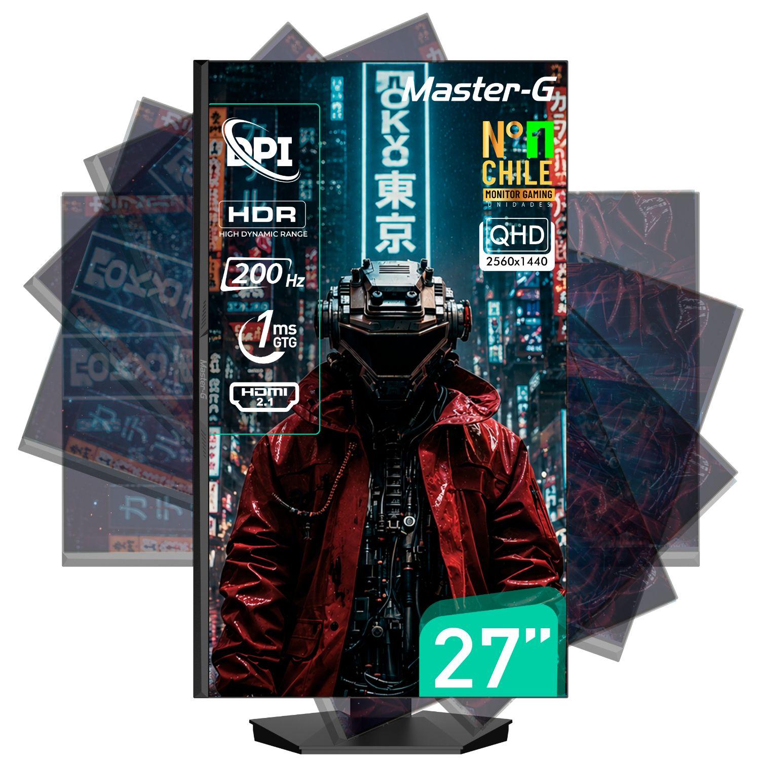 Monitor Gamer 27" QHD IPS Pivote 90 200Hz 1Ms MGMG2750Q-1