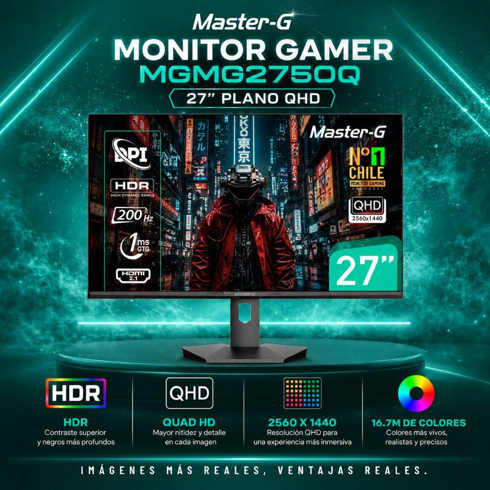 Monitor Gamer 27" QHD IPS Pivote 90 200Hz 1Ms MGMG2750Q-3