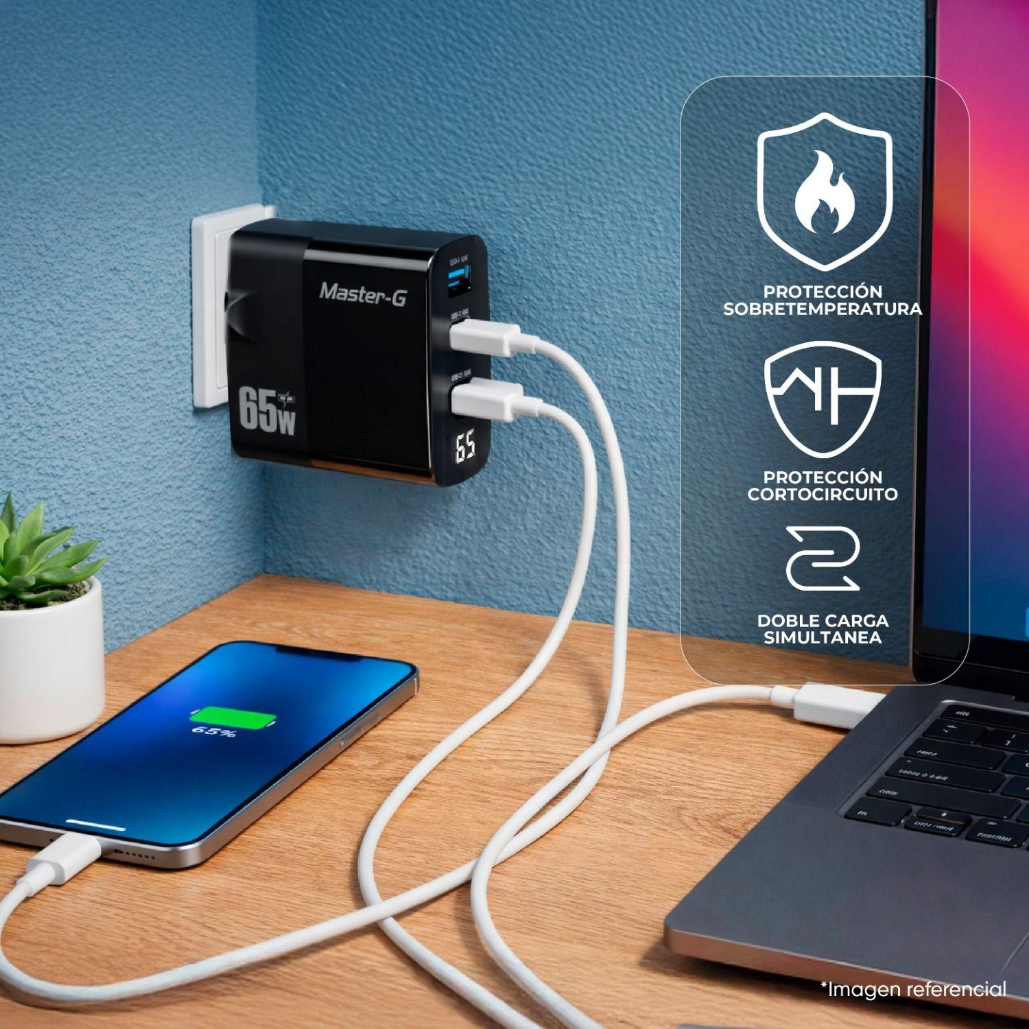 Cargador Portátil Carga Rápida 65w + Cable USB-C Master-G-2