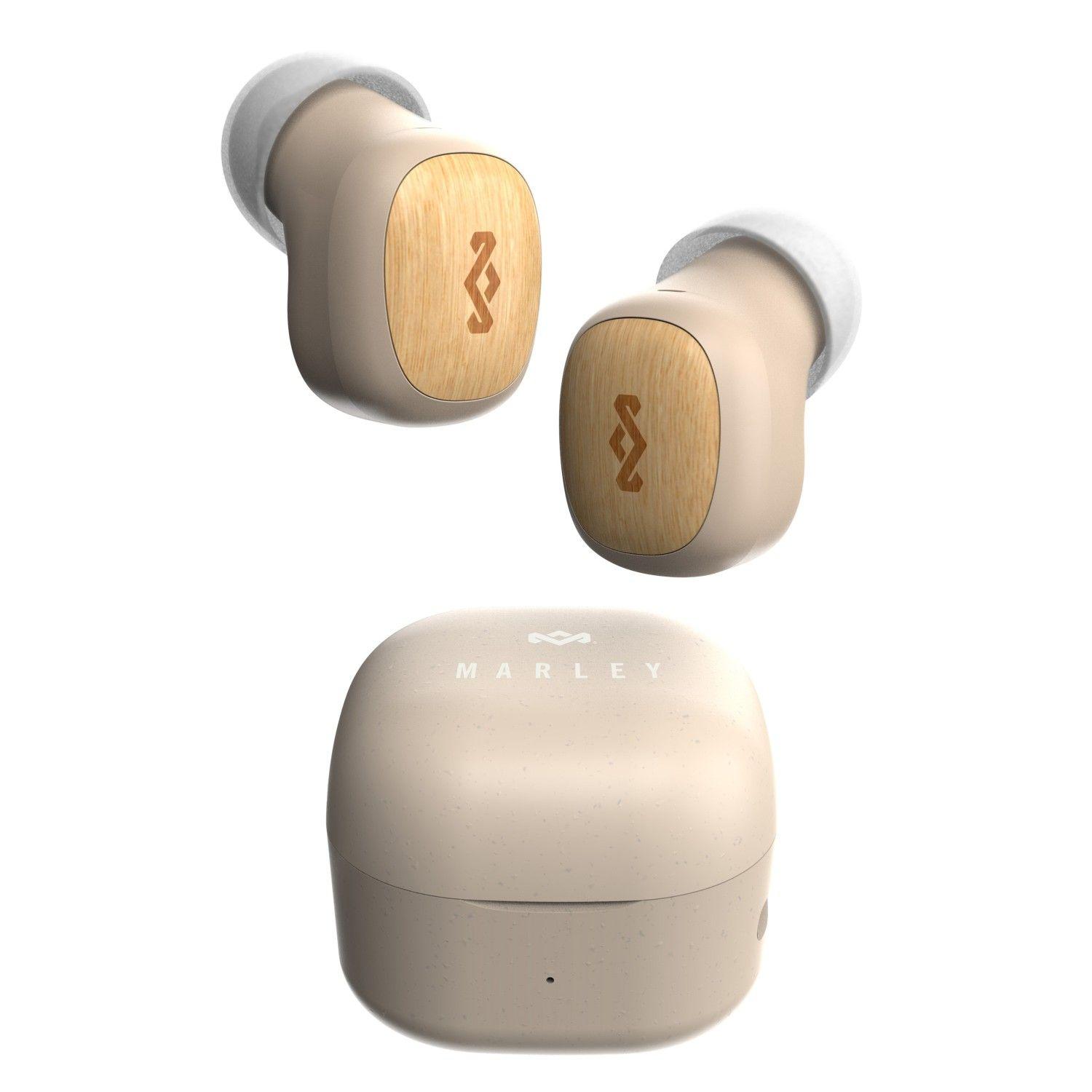 Audífonos Bluetooth Smile Jamaica Mini TWS Cream Marley-1