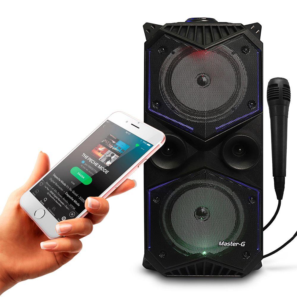 Parlante Karaoke Portátil Bluetooth Master G + Micrófono-2