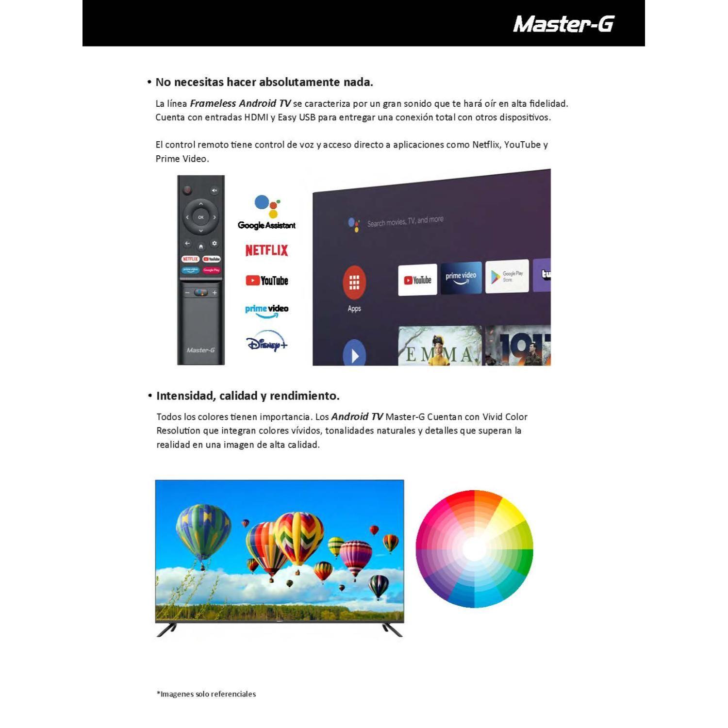 Smart TV Led 65" Android TV 4K UHD Bluetooth MGG65UF-8
