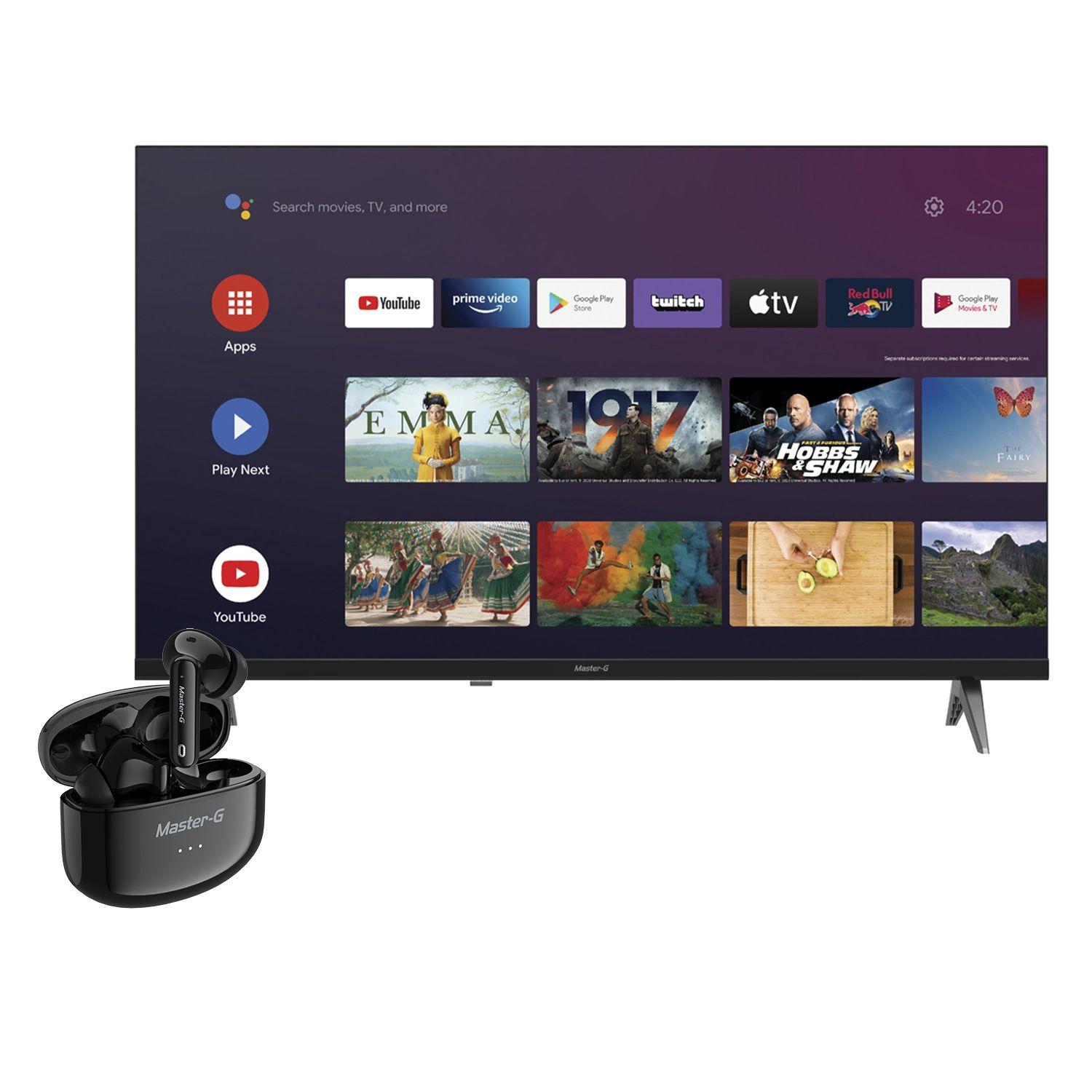 Smart TV LED 32" Android HD MGAE32F + Audífonos ANC BUDS20-1