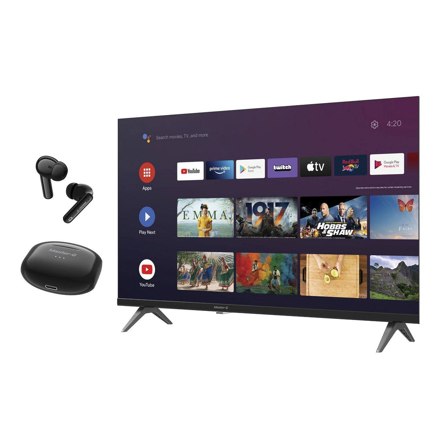 Smart TV LED 32" Android HD MGAE32F + Audífonos ANC BUDS20-2