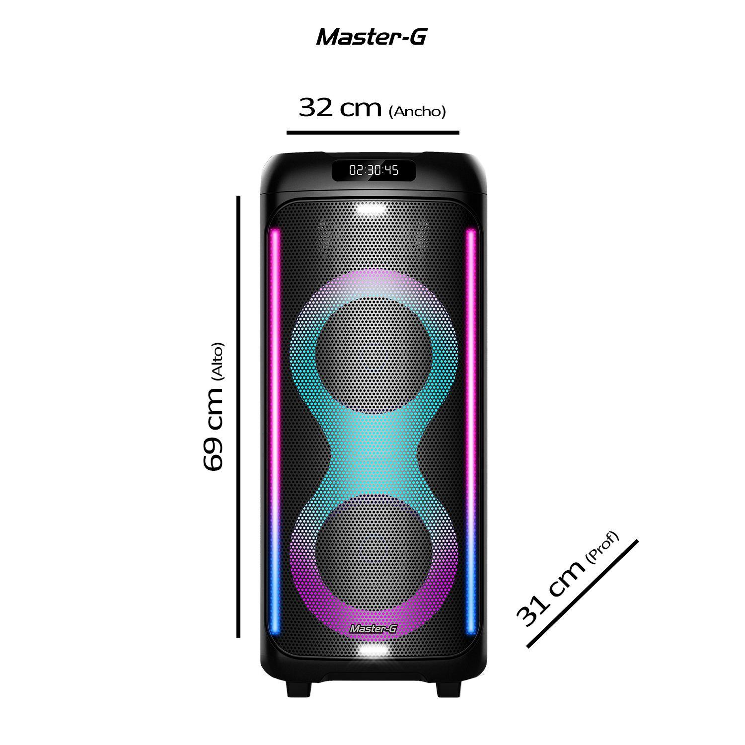 Parlante Karaoke Bluetooth Atenea 8x2 con micrófono-5