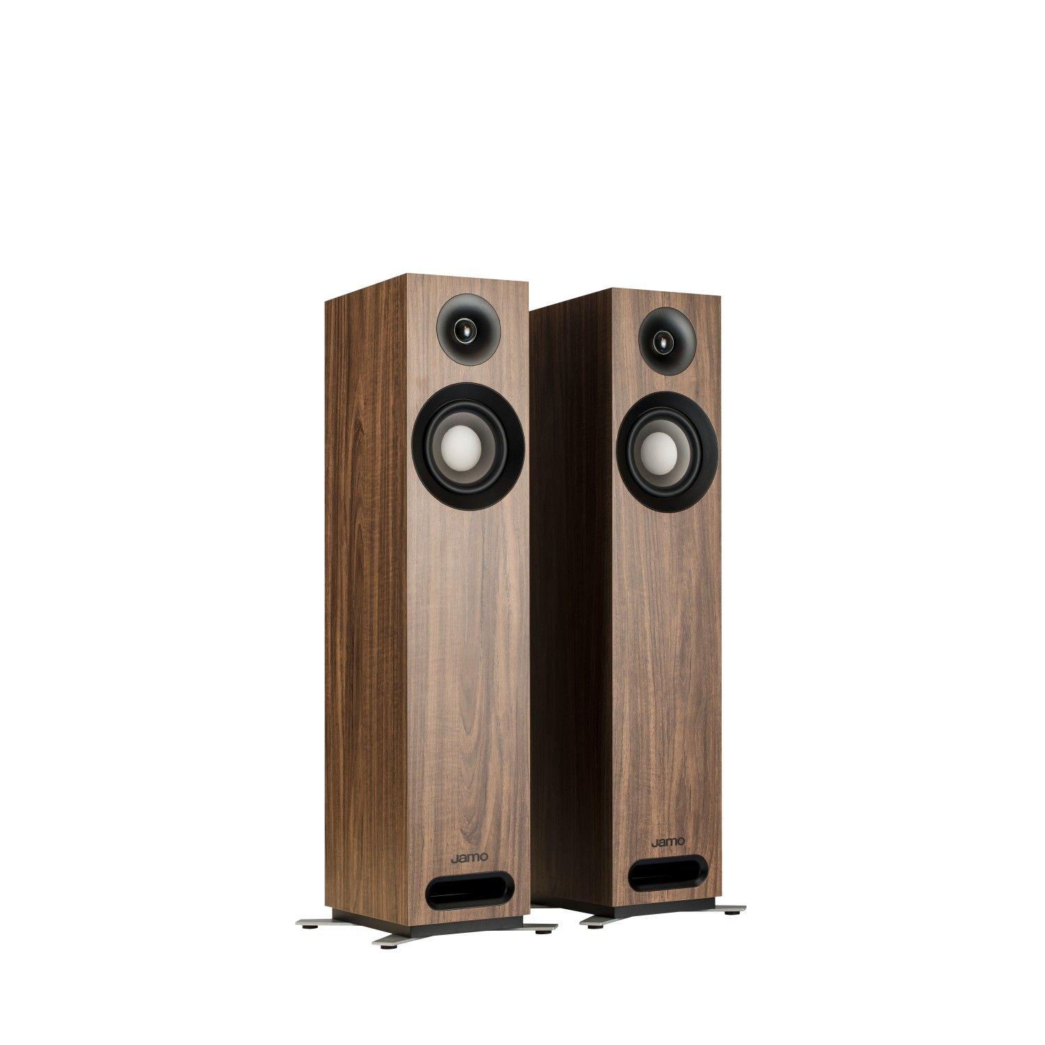Par De Parlantes Columnas S805W Café Jamo-0