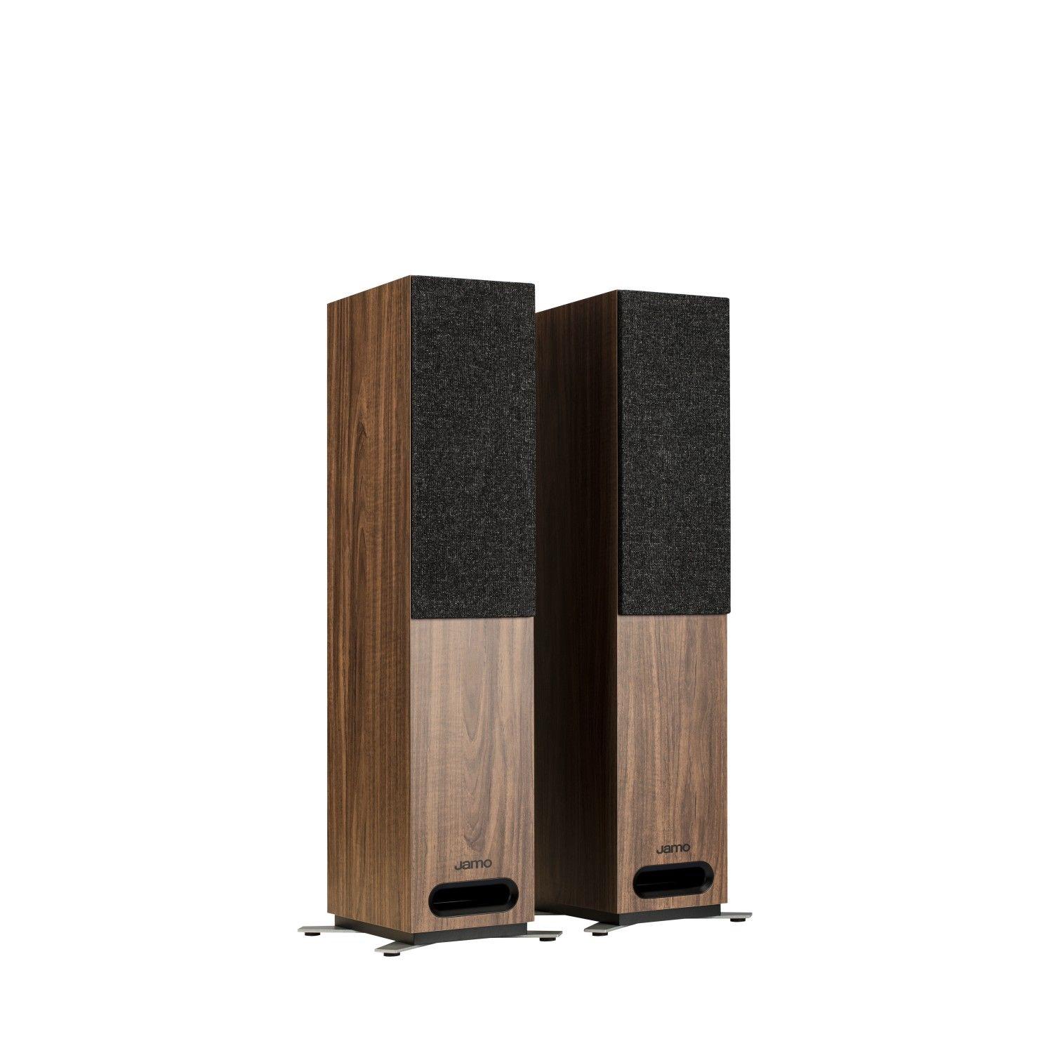 Par De Parlantes Columnas S805W Café Jamo-1