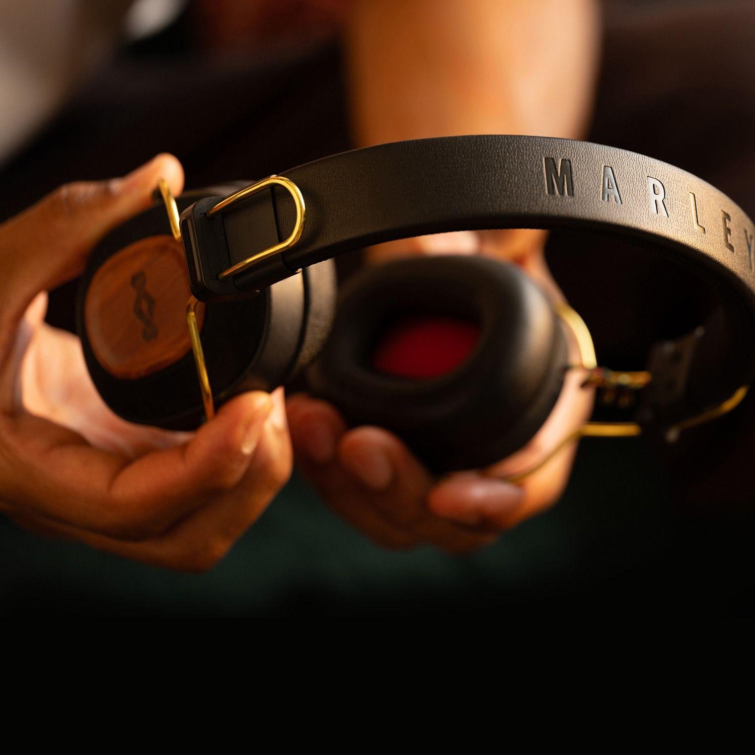 Audífonos Bluetooth Positive Vibration Riddim Rasta Marley-4