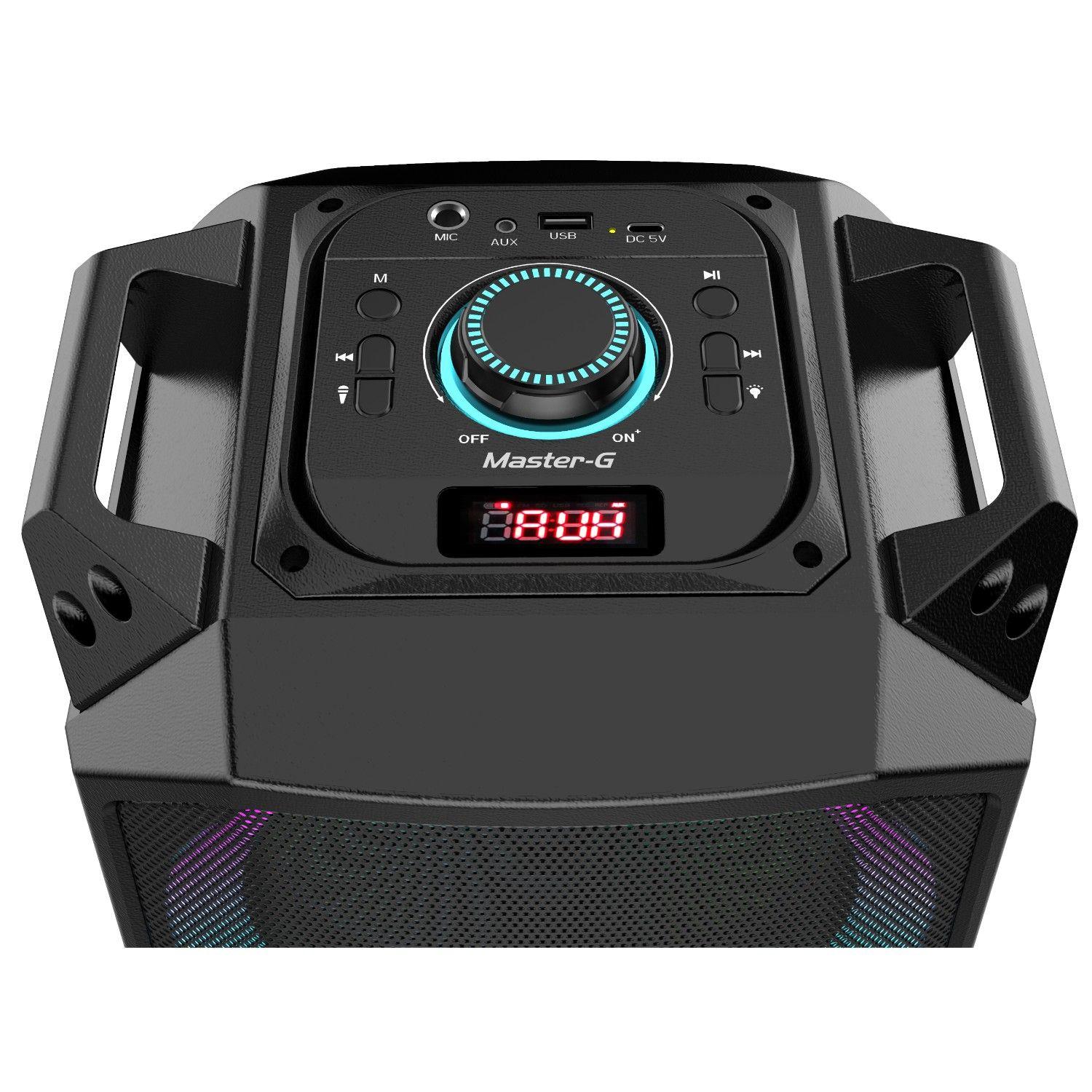 Parlante Karaoke Bluetooth Luxor 6,5” X2 con Micrófono-3