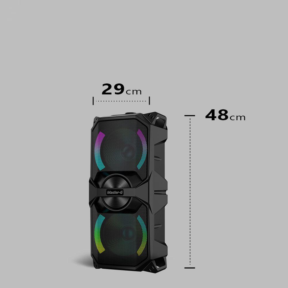 Parlante Karaoke Bluetooth Luxor 6,5” X2 con Micrófono-3