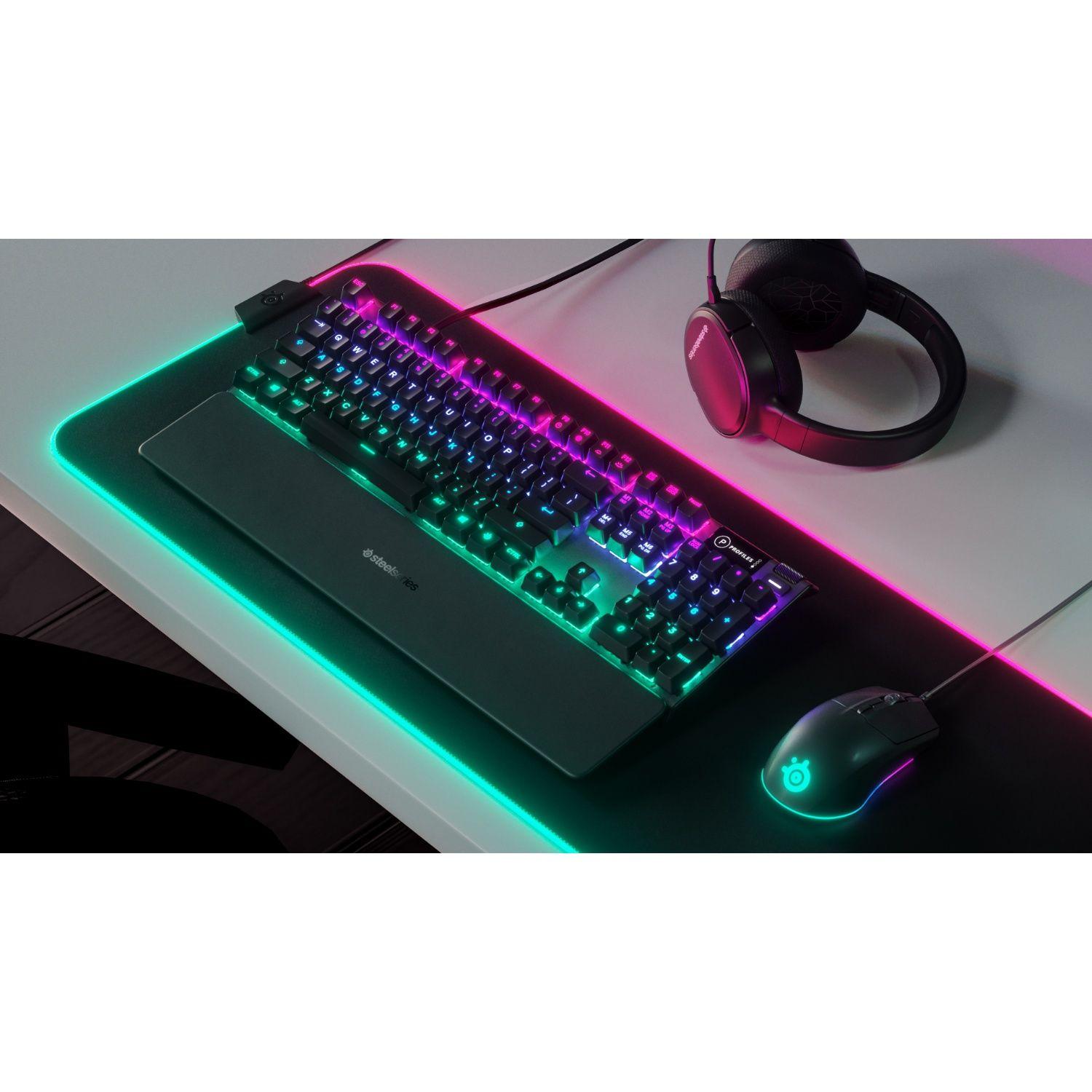 Teclado Gamer Mecánico SteelSeries Apex 5 RGB con OLED-4