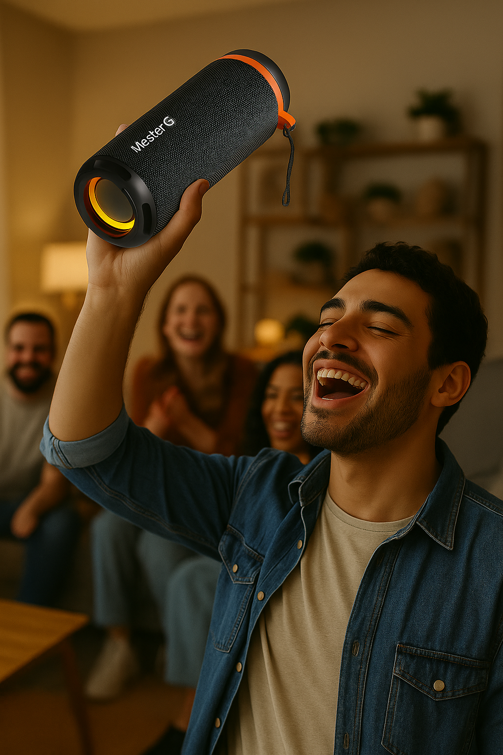 Parlante Bluetooth 5.4 Portátil 2" x2 TWS MGGYROSB Master-G-6