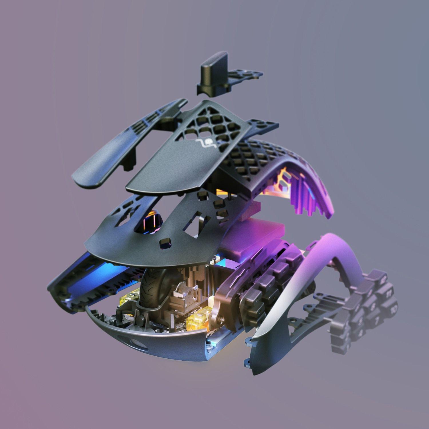 Mouse Gamer SteelSeries Aerox 9 Wireless 18000 DPI Negro-3