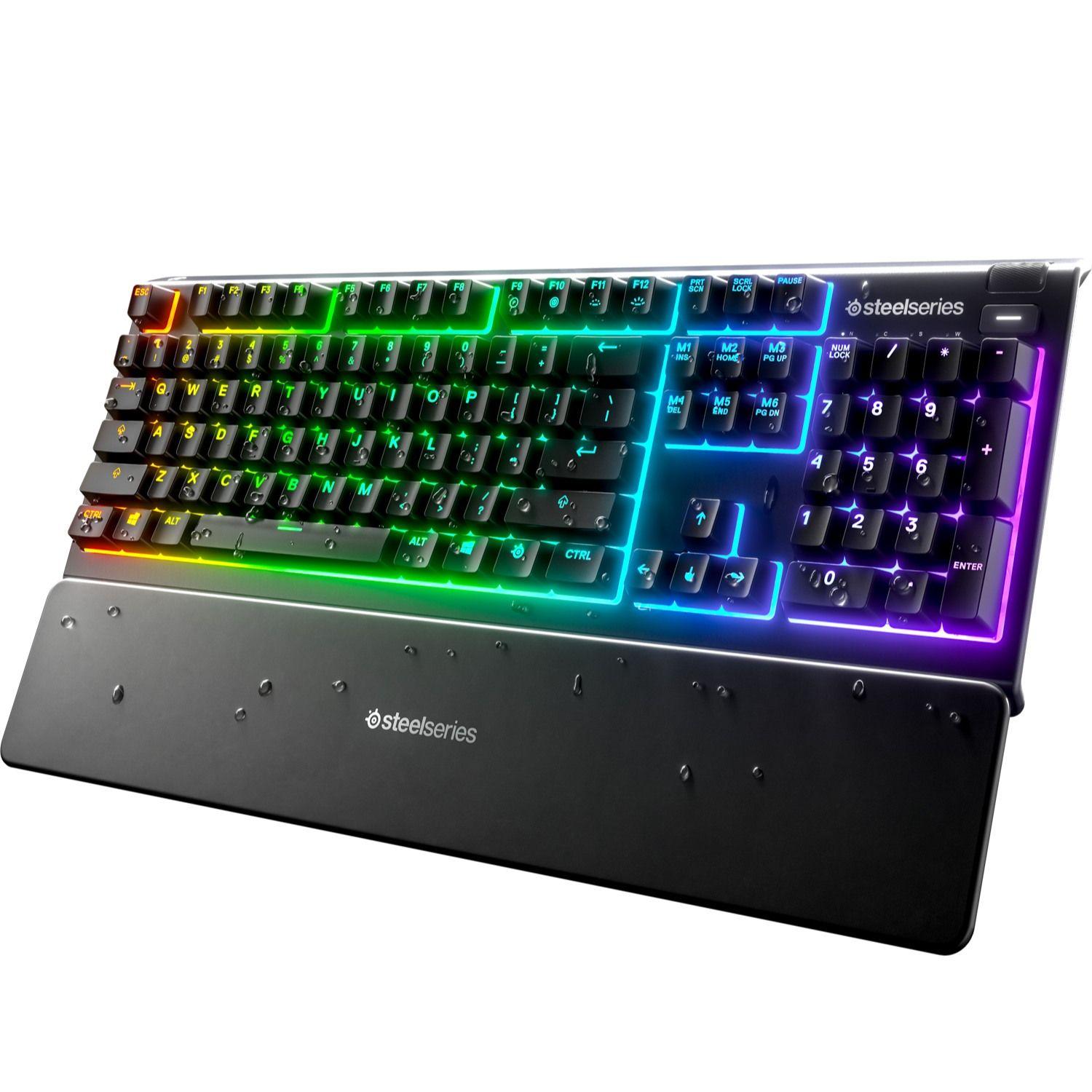 Teclado Gamer Mecánico SteelSeries Apex 3 Negro RGB Inglés-3