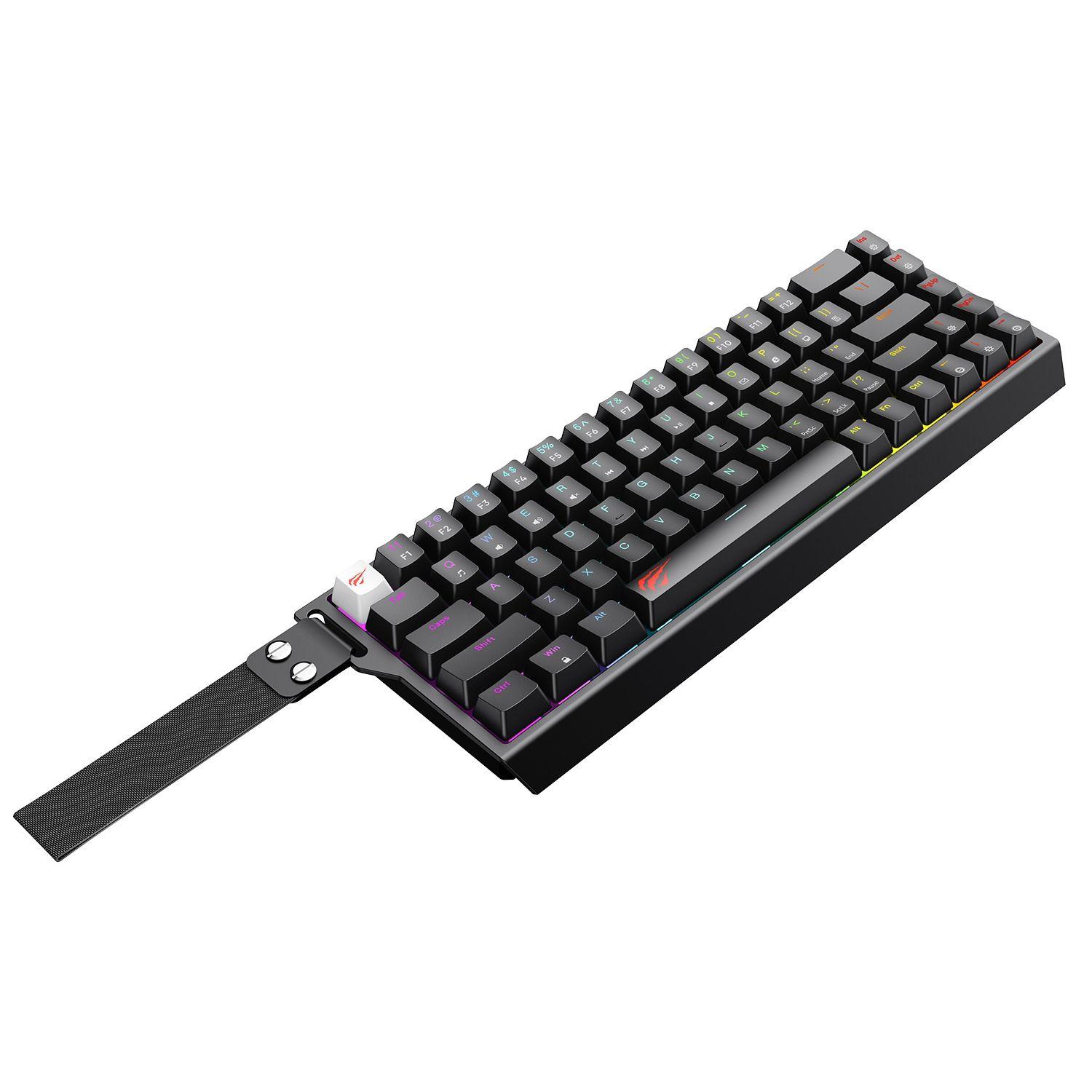 Teclado Mecánico Gamer Compacto RGB KB922LB Negro Havit-2