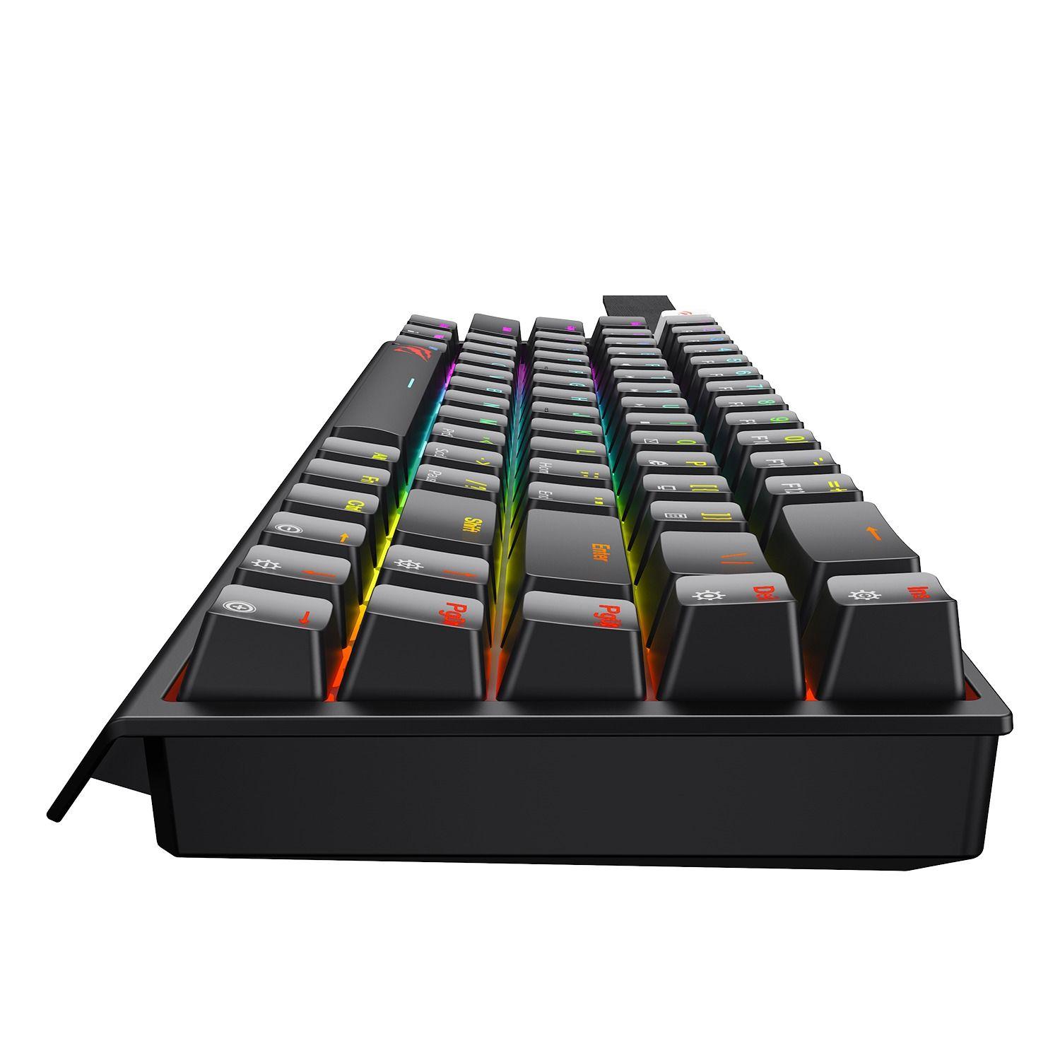 Teclado Mecánico Gamer Compacto RGB KB922LB Negro Havit-4