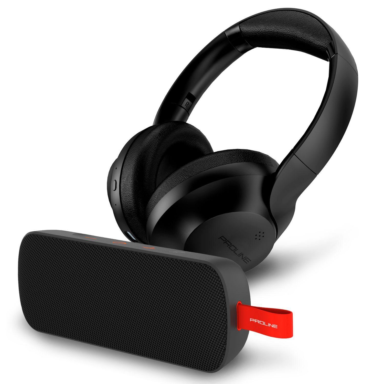 Kit Parlante Bluetooth Karbon5 + Audífonos Bluetooth Alpha-0