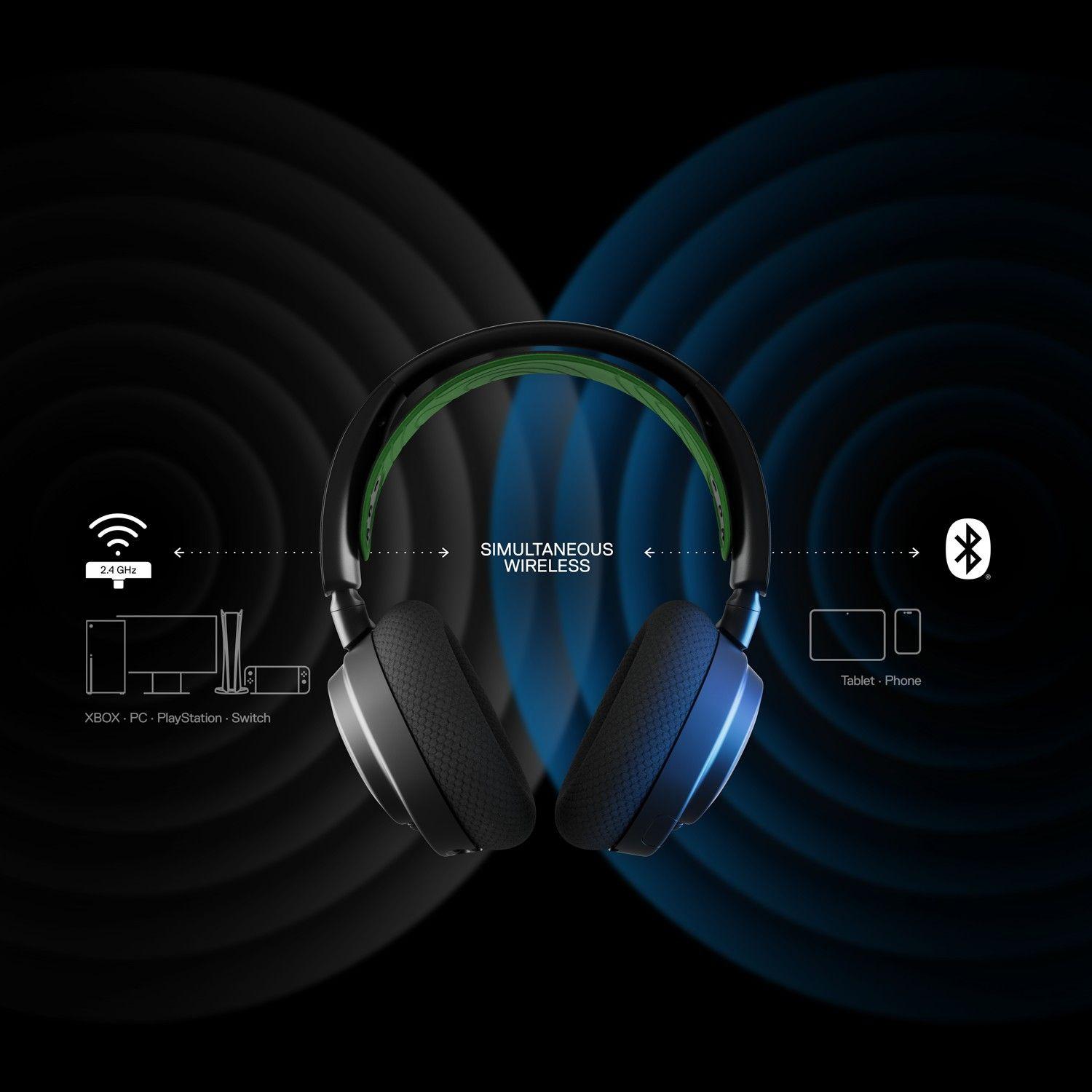 Audífonos Gamer SteelSeries Nova 7 XBOX Inalámbrico Negros-4
