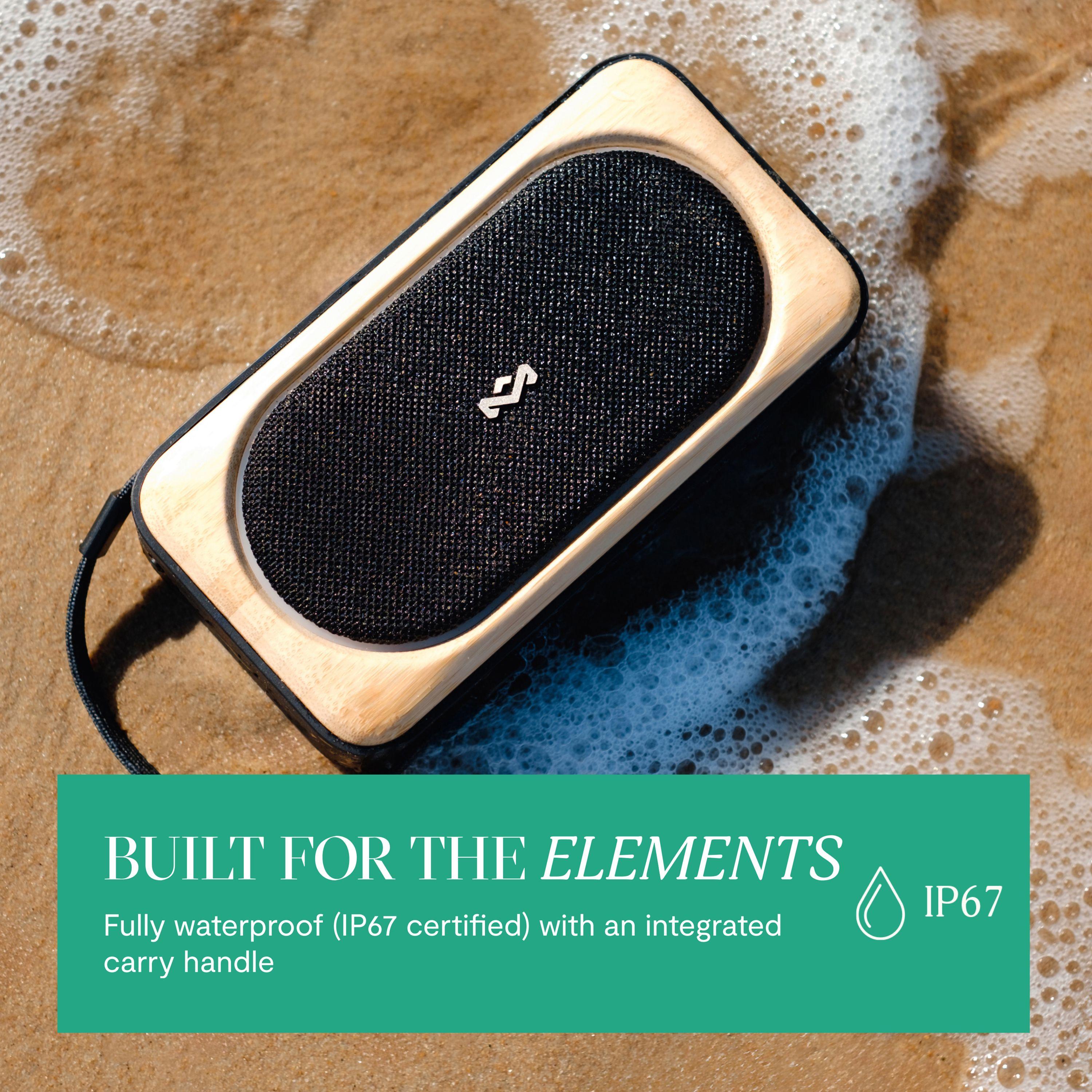Parlante Bluetooth Roots Solar Negro Marley-2